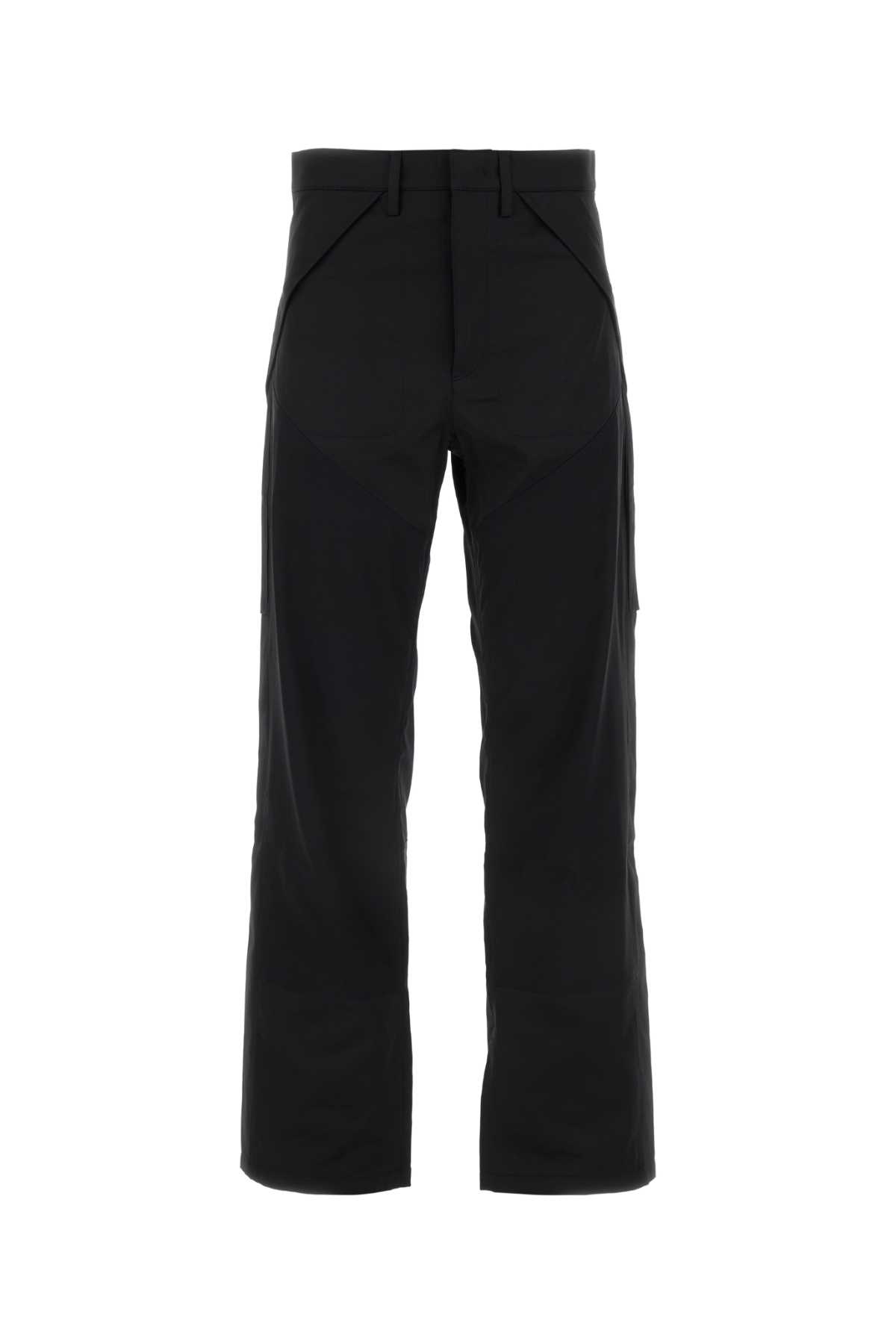 Shop Roa Black Polyester Blend Cargo Pant In Blk0001