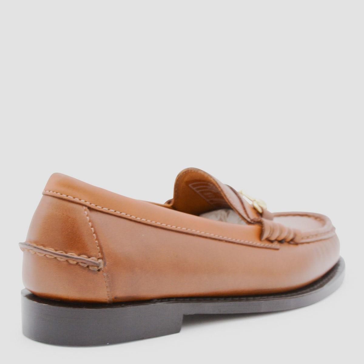 Sebago Round Toe Loafers Gold Tone Hardware In Brown