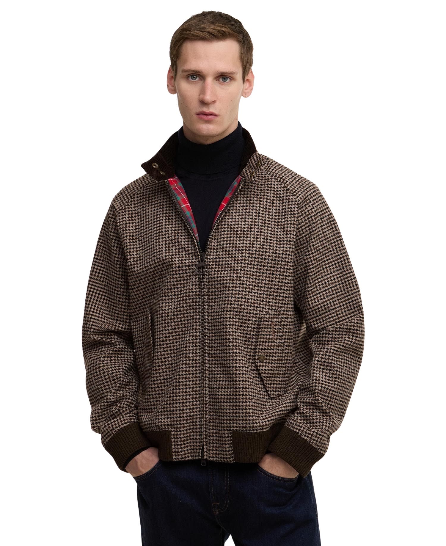 Baracuta X Barbour Porton Zip-up Jacket In Brown