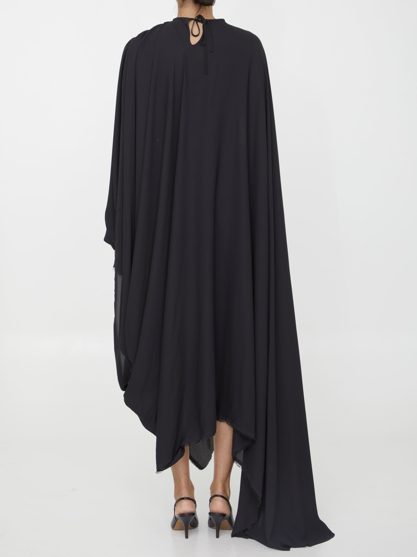 Shop Balenciaga Technical Cr Dress In Black