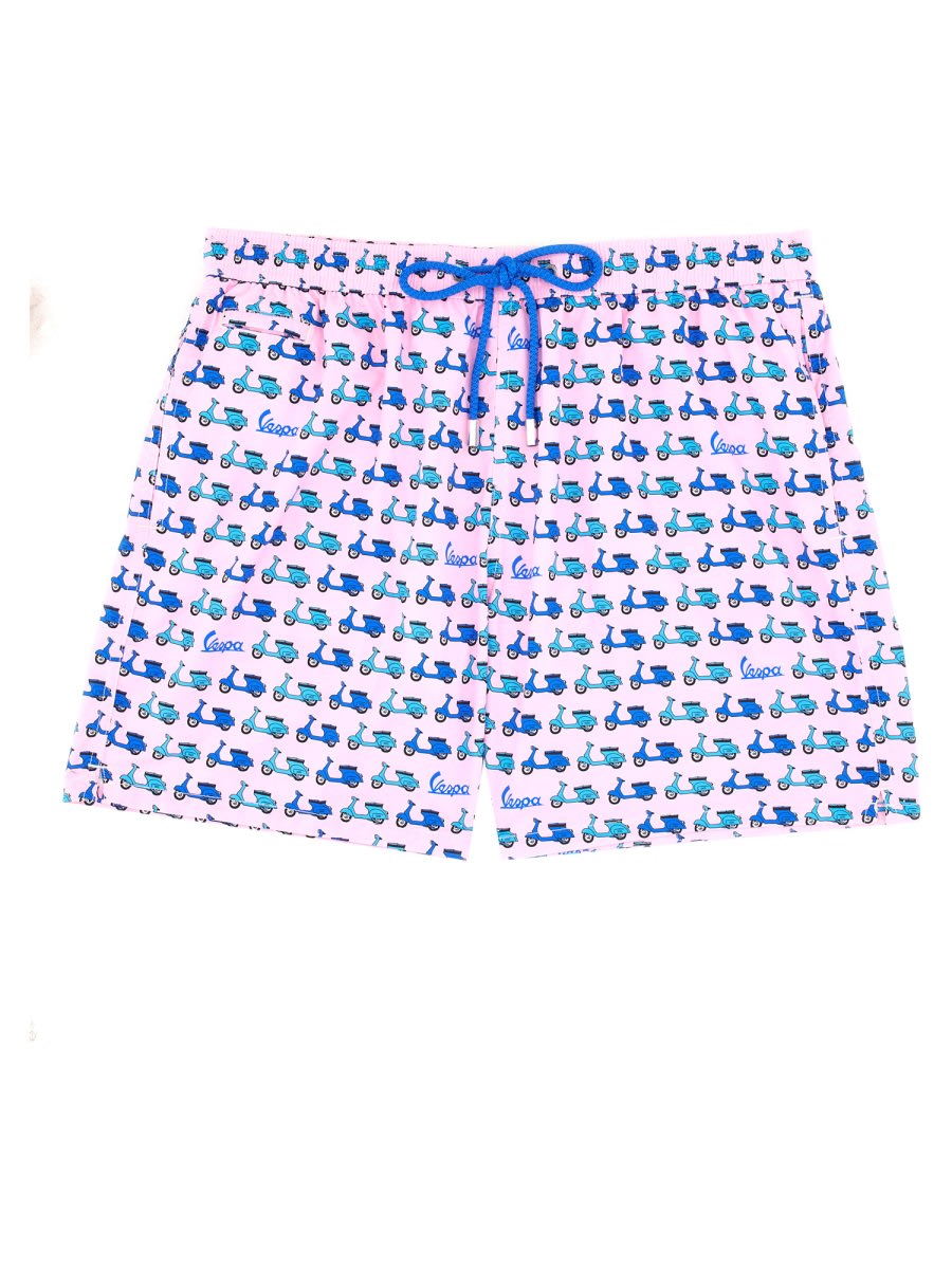 Mc2 Saint Barth Boxer Swimsuit In Pink
