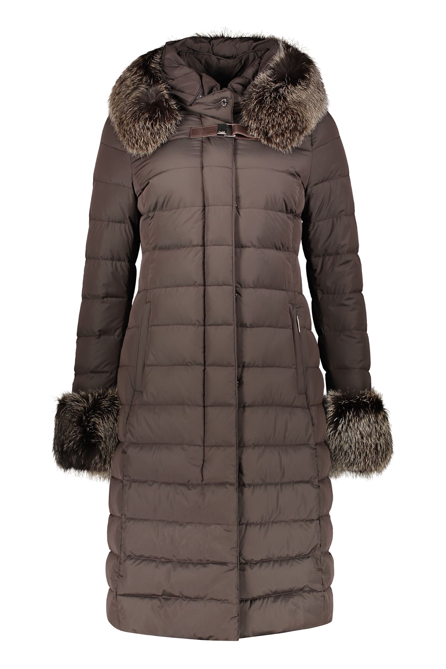 Hooded Full-zip Down Jacket