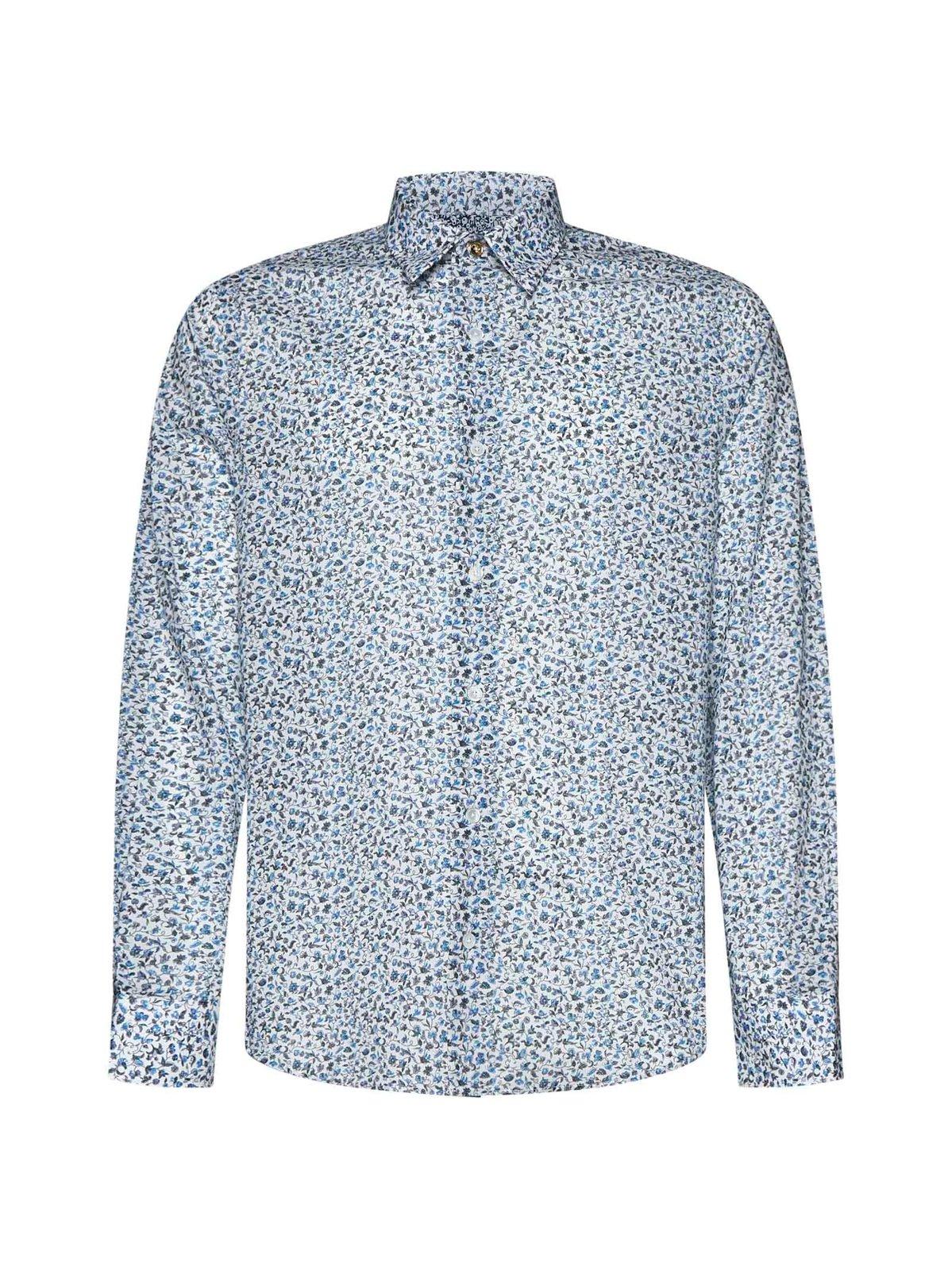 Tailored-fit Floral Printed Shirt