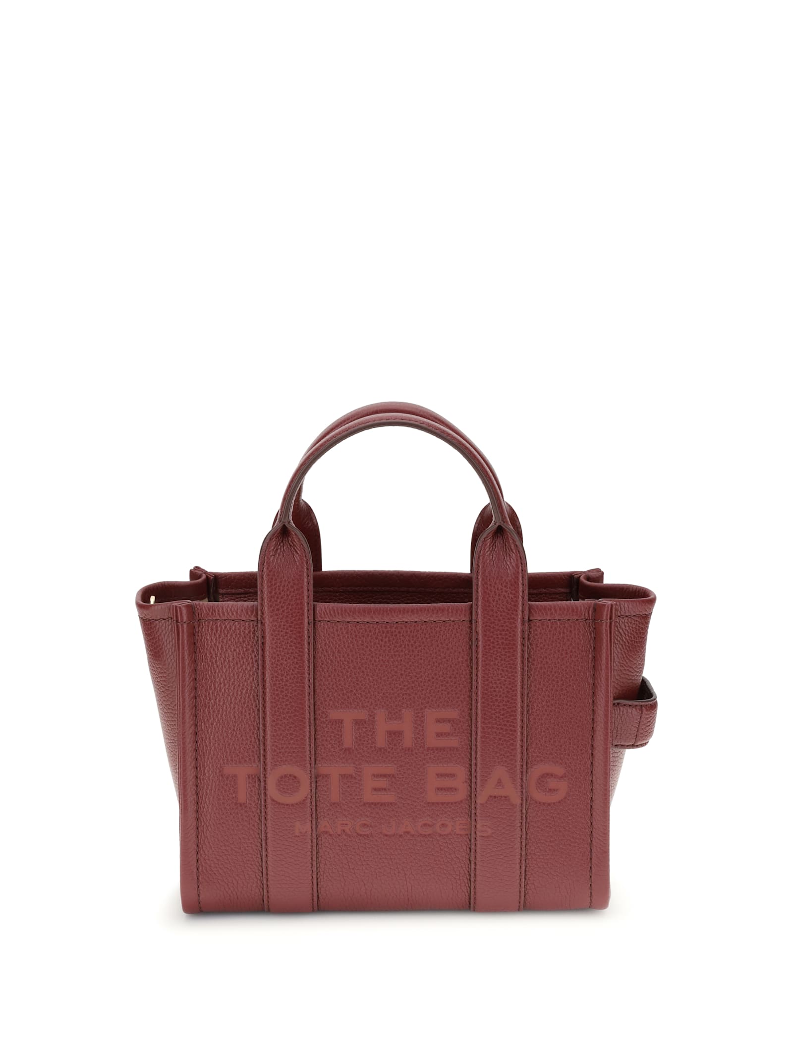 Marc Jacobs Bordeaux Calf Leather Bos Taurus Handbag In Burgundy