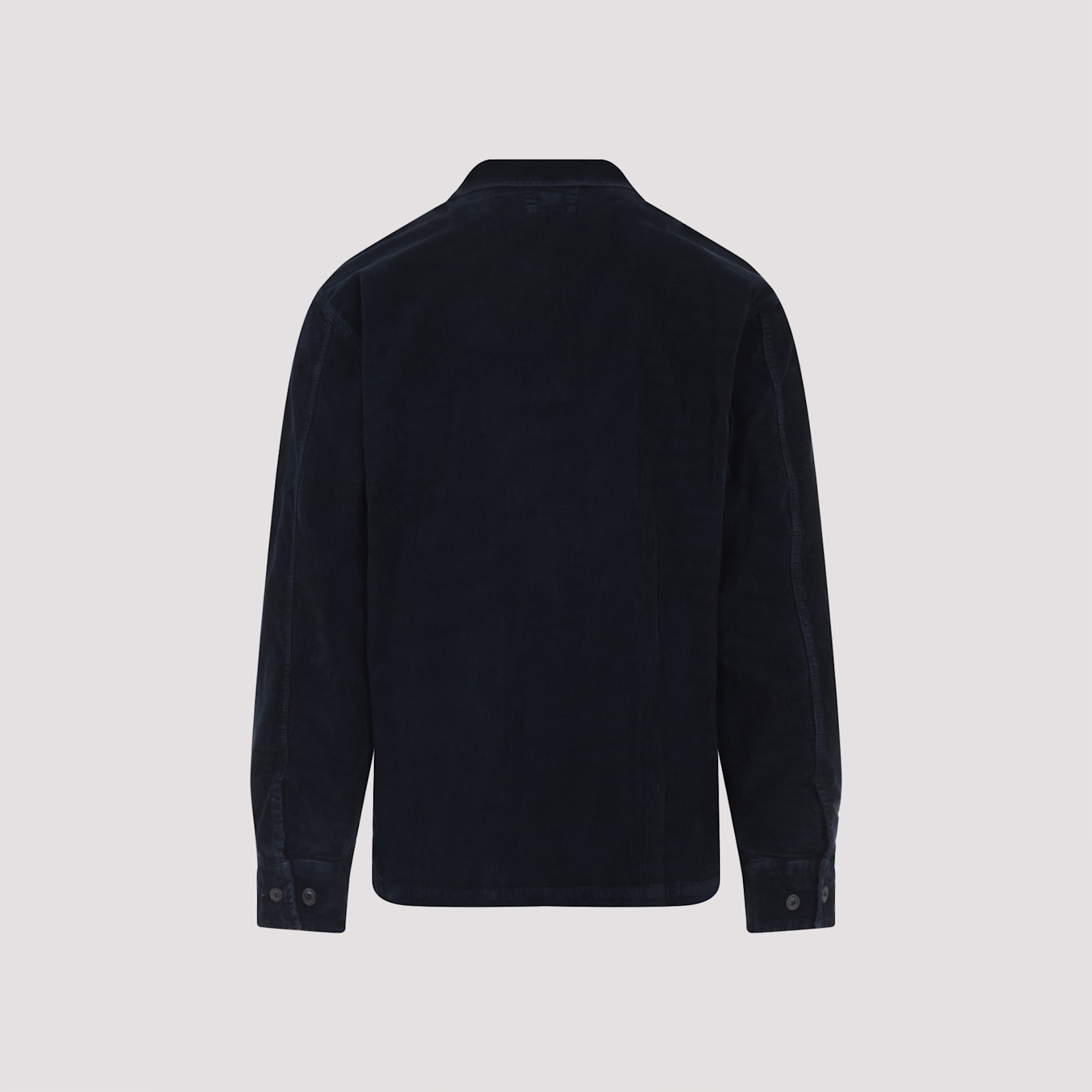 C.p. Company C.p.company Corduroy Shirt Jacket With Pocket In Blue