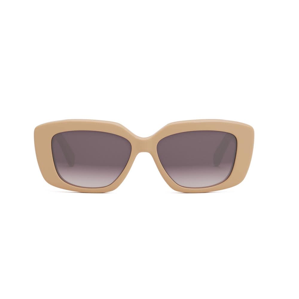 Shop Celine Sunglasses In Rosa/grigio