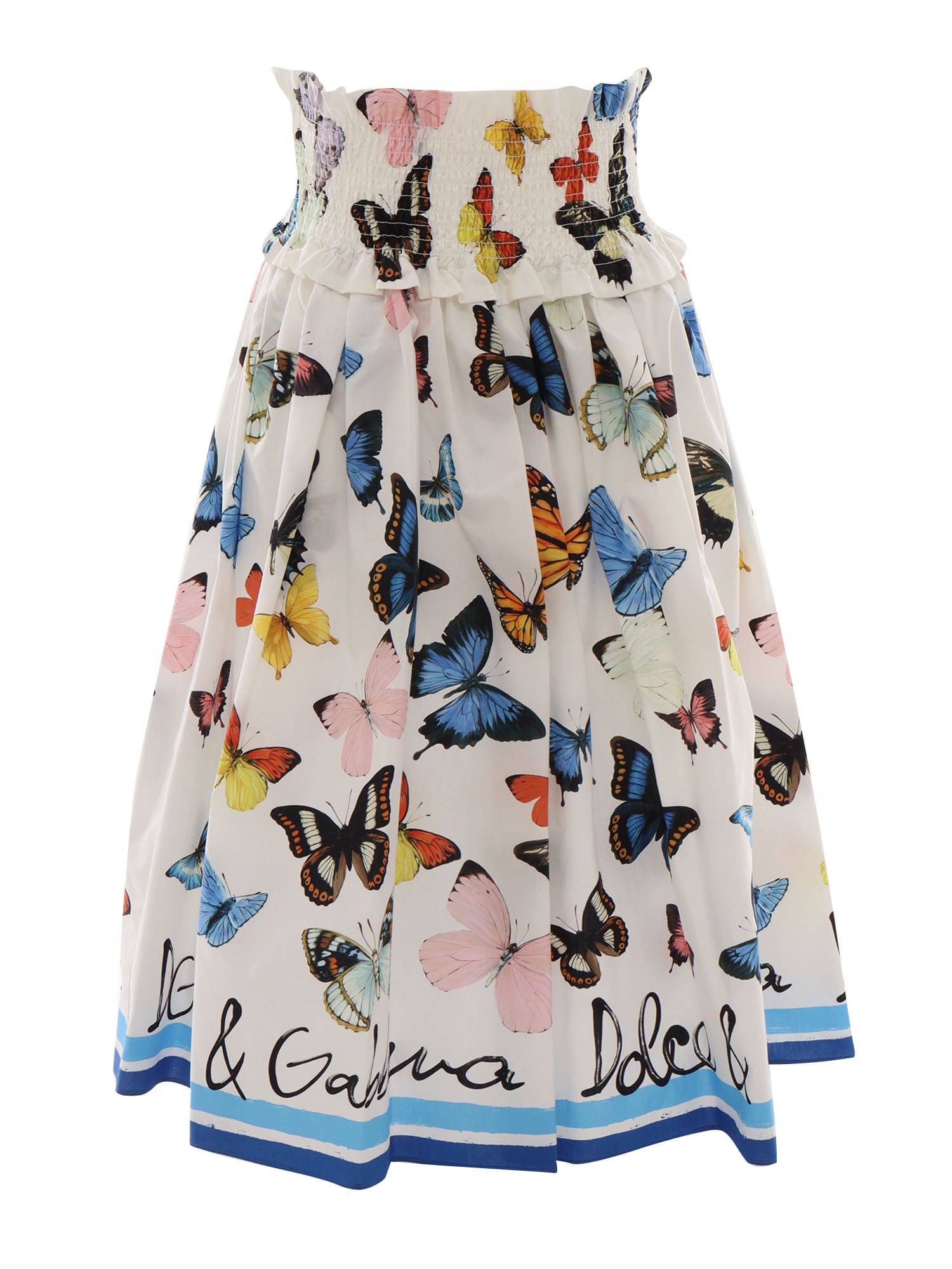 Dolce & Gabbana Graphic-print Midi Skirt In Multi