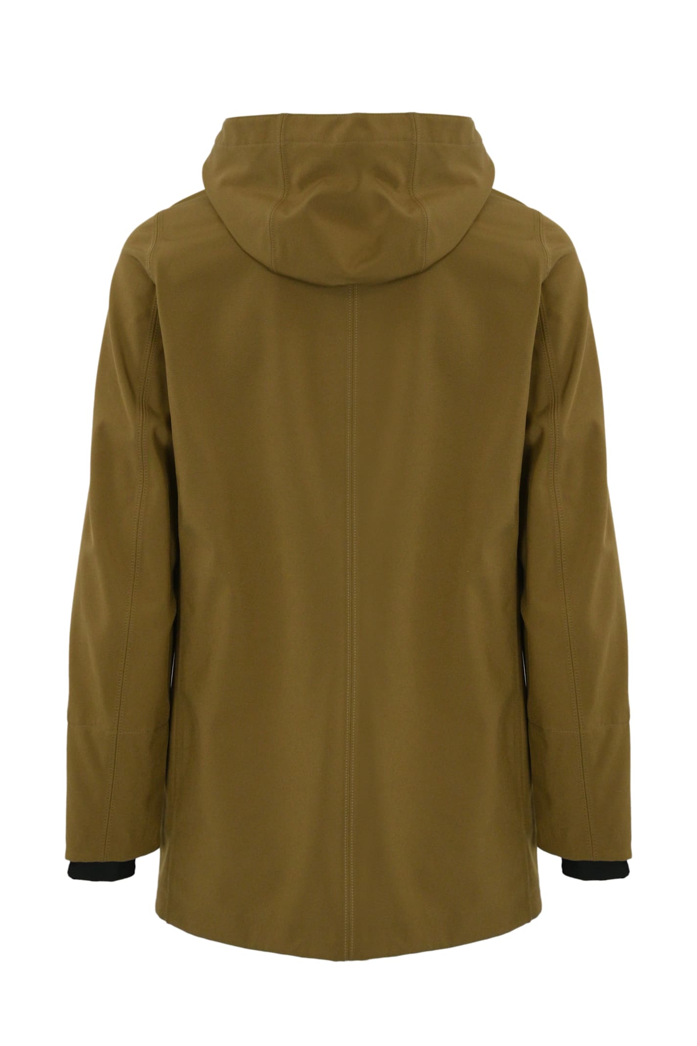 K-way Marlyn Bonded Long Jacket Jacket In Brown Corda - Blue D
