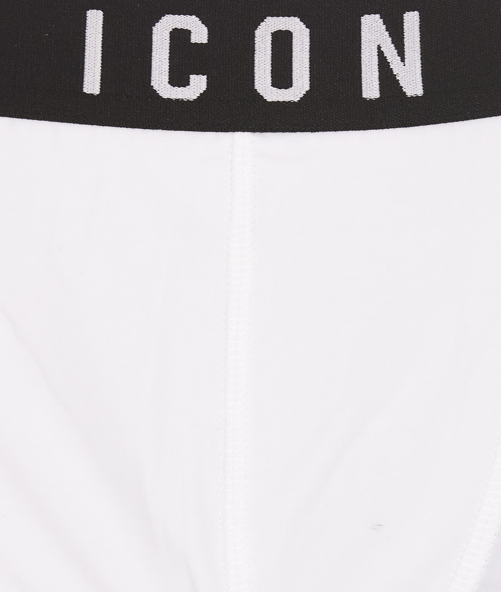 Shop Dsquared2 Be Icon Boxer In Bianco