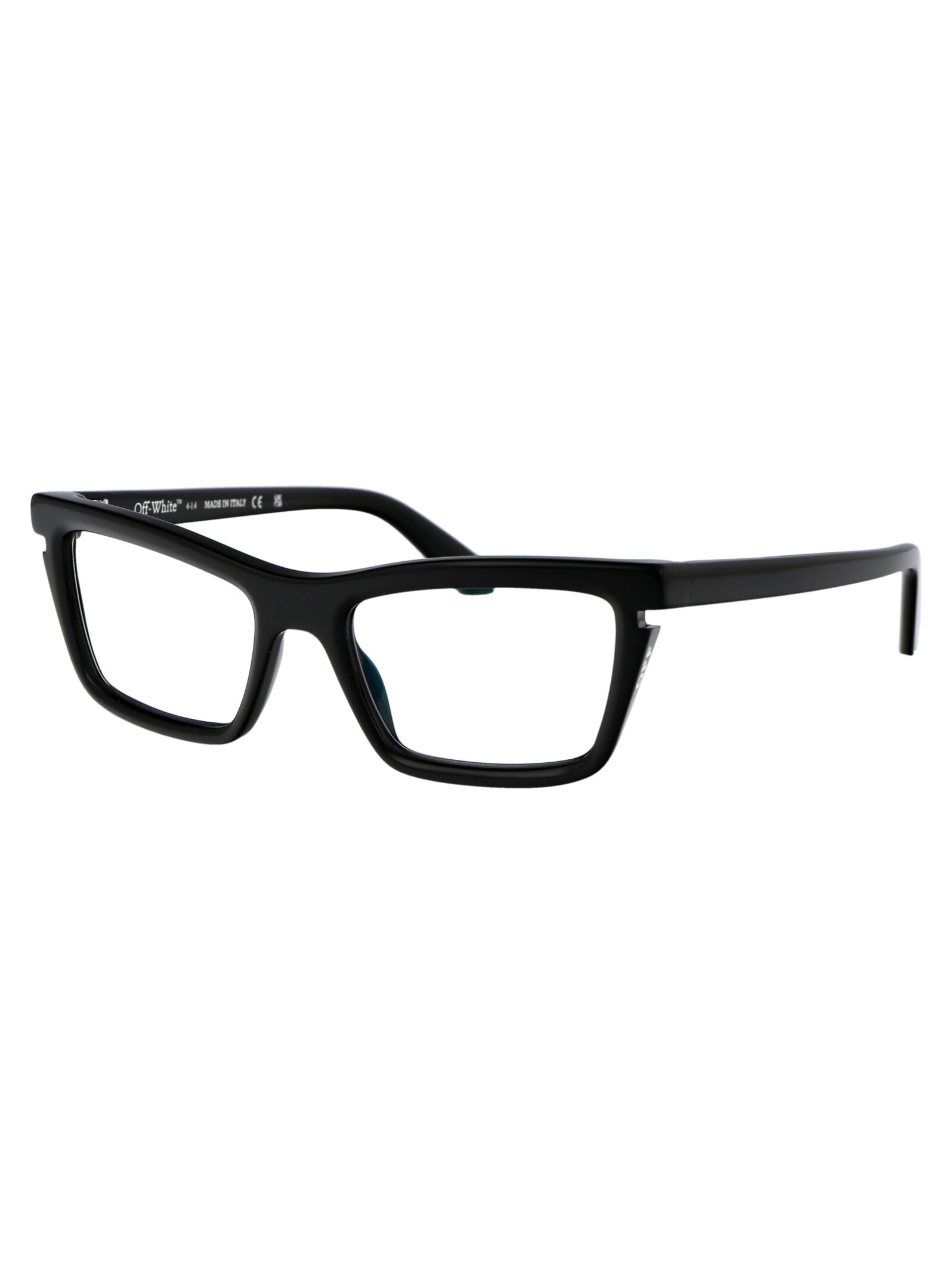 Shop Off-white Optical Style 50 Glasses In 1000 Black