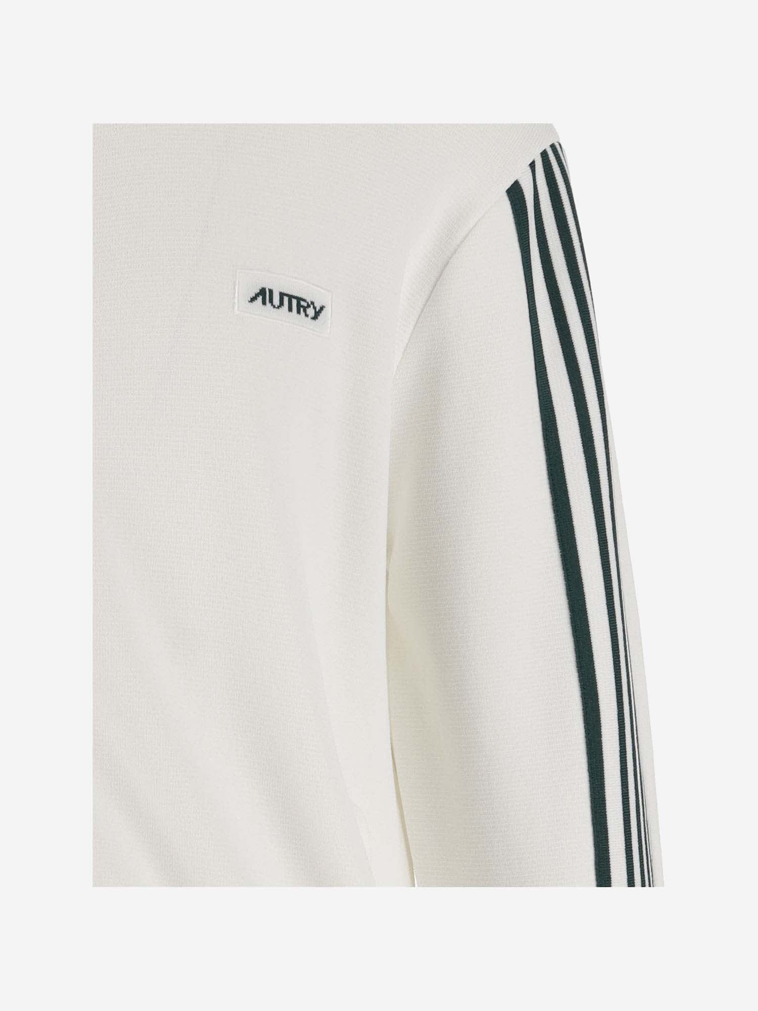 Shop Autry Viscose Blend Sweatshirt With Logo In White