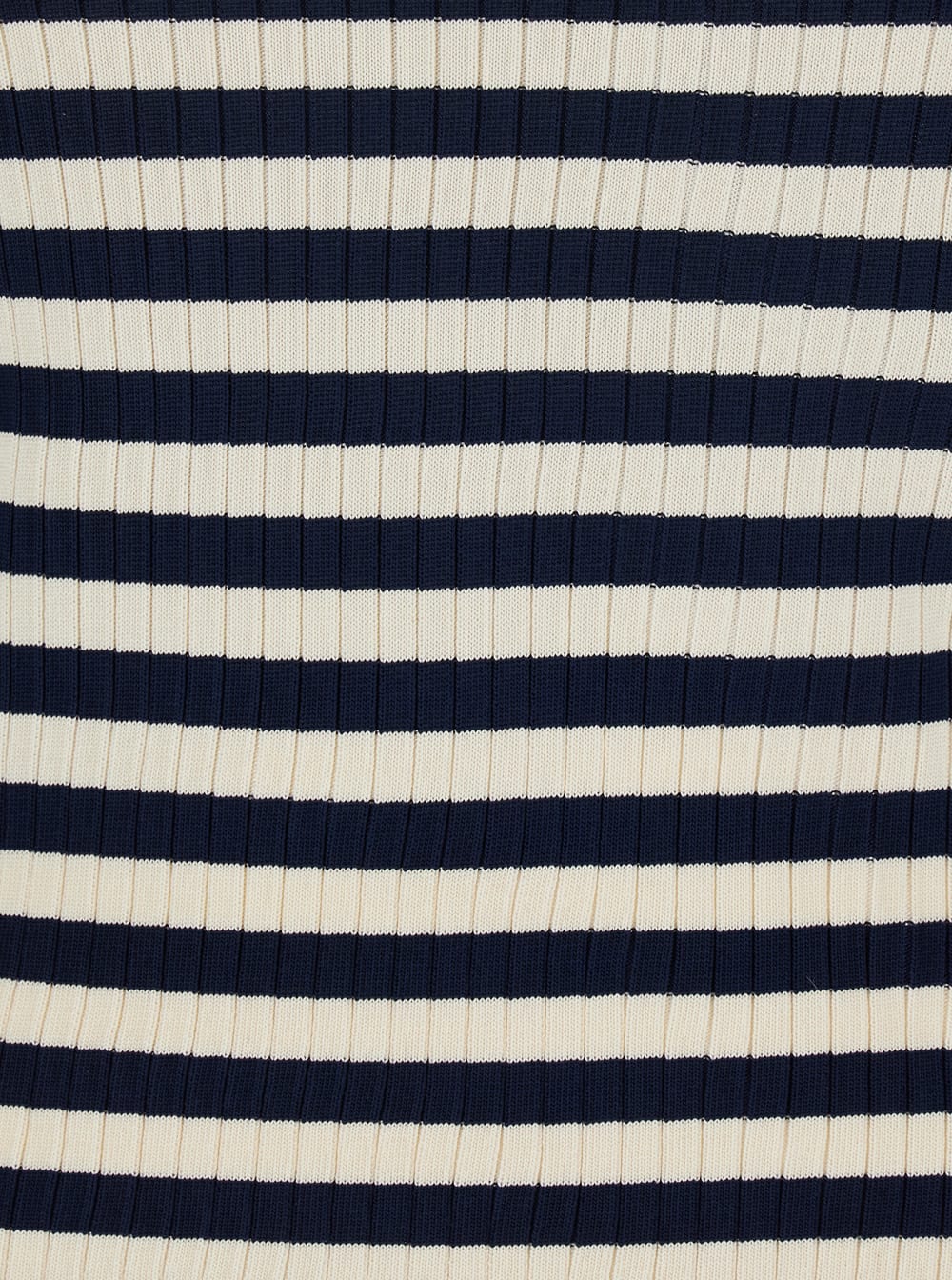 Twinset White And Black Top With Ribbed Design And All-over Striped Motif In Viscose Woman In Multicolor