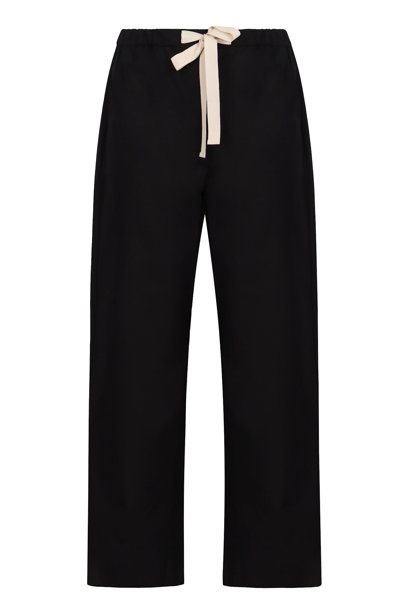 'S MAX MARA ARGENTO COTTON TROUSERS