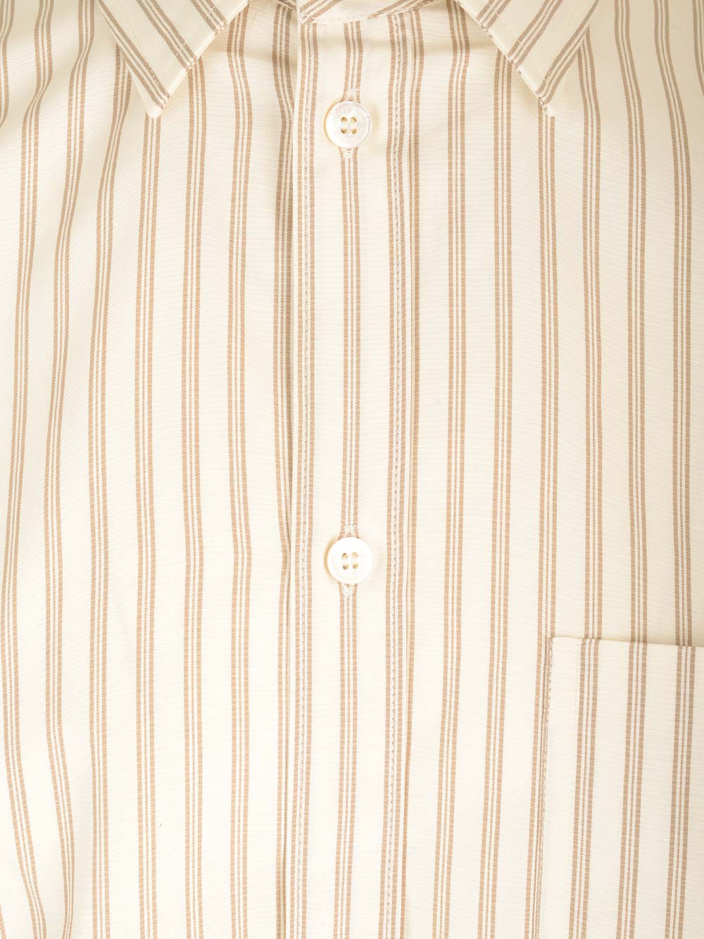 Shop Golden Goose White/beige Striped Shirt