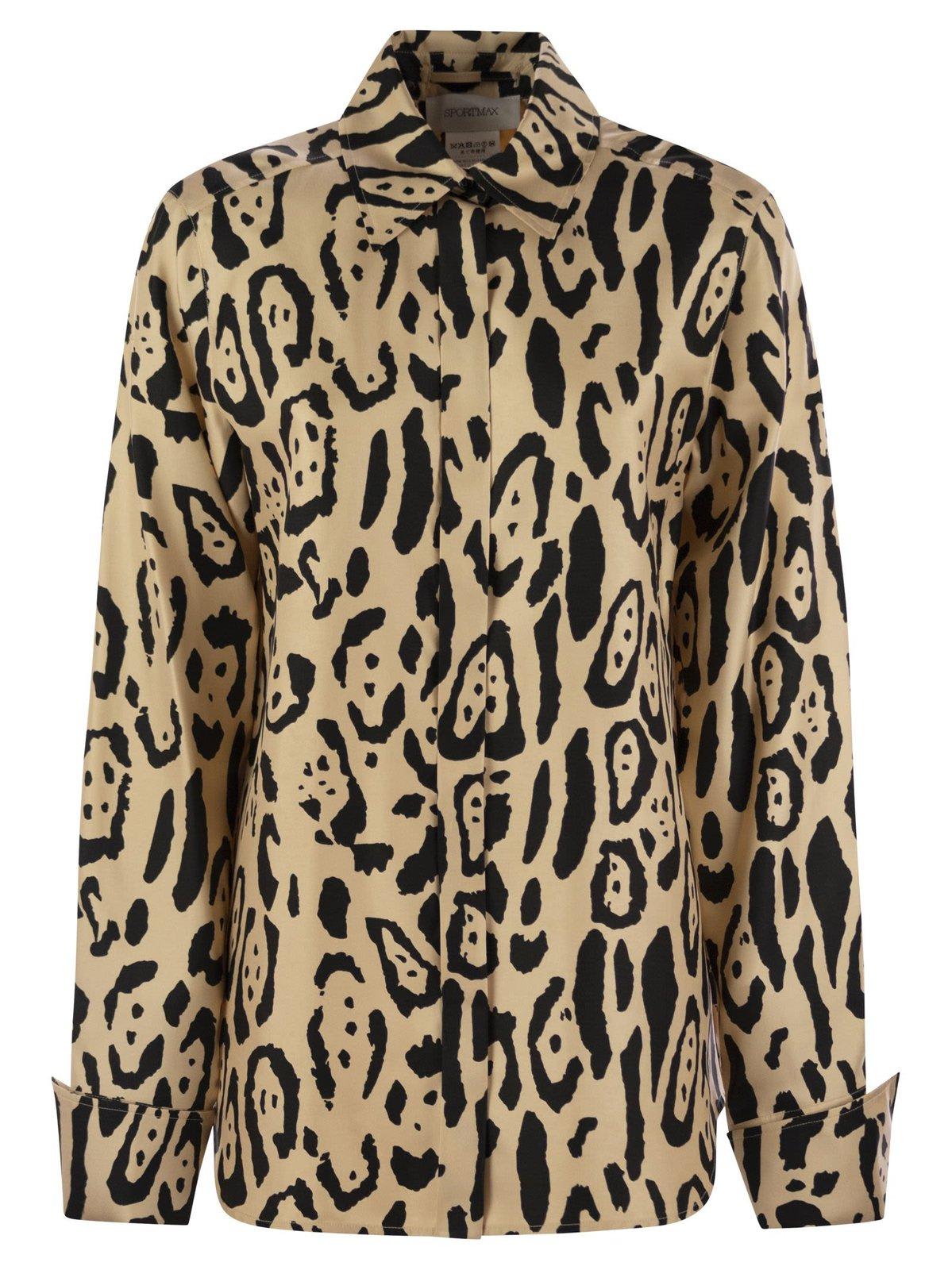 Armony Animal Patterned Long-sleeved Shirt