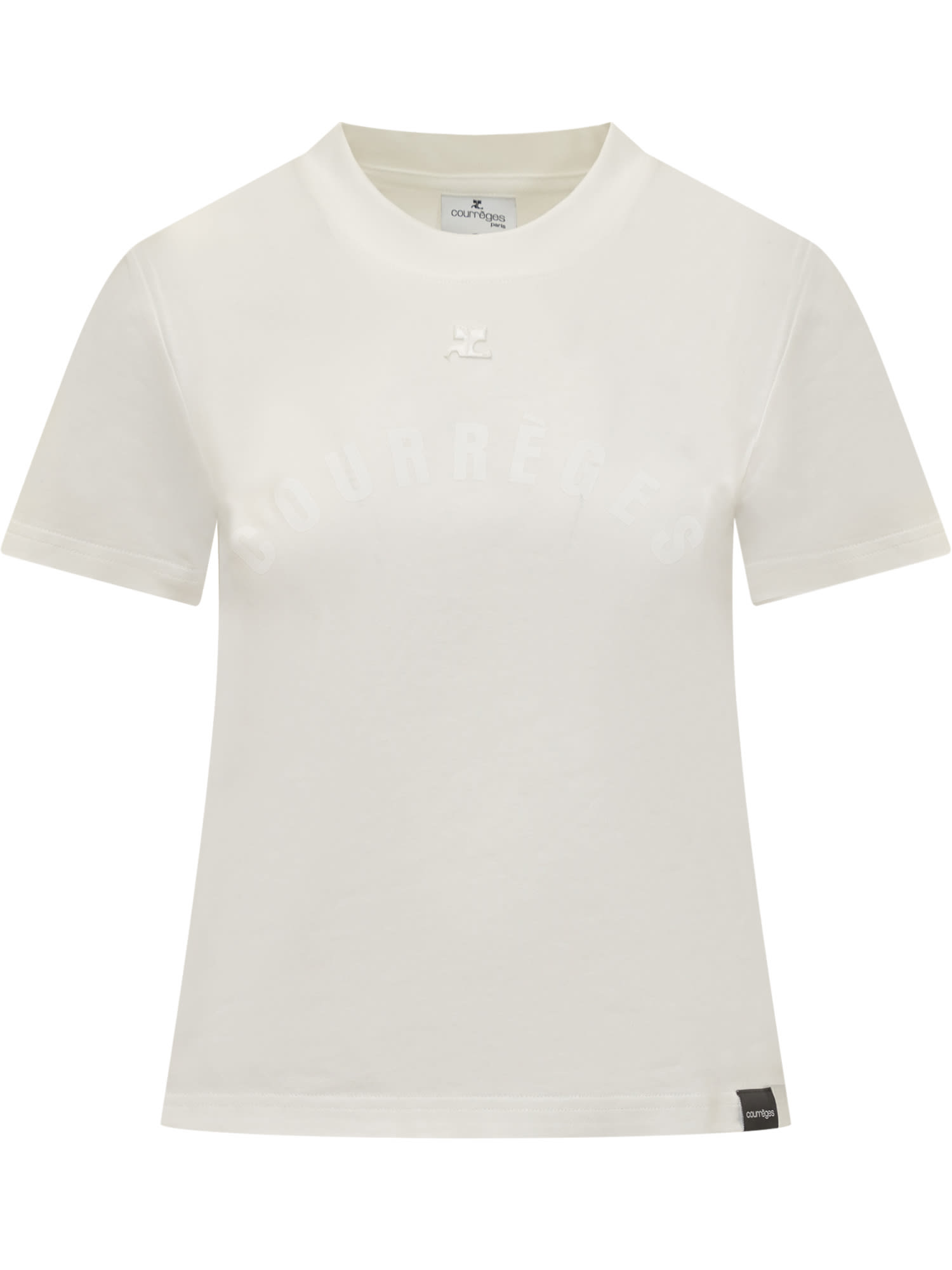 Shop Courrèges Courreges T-shirt In Heritage White