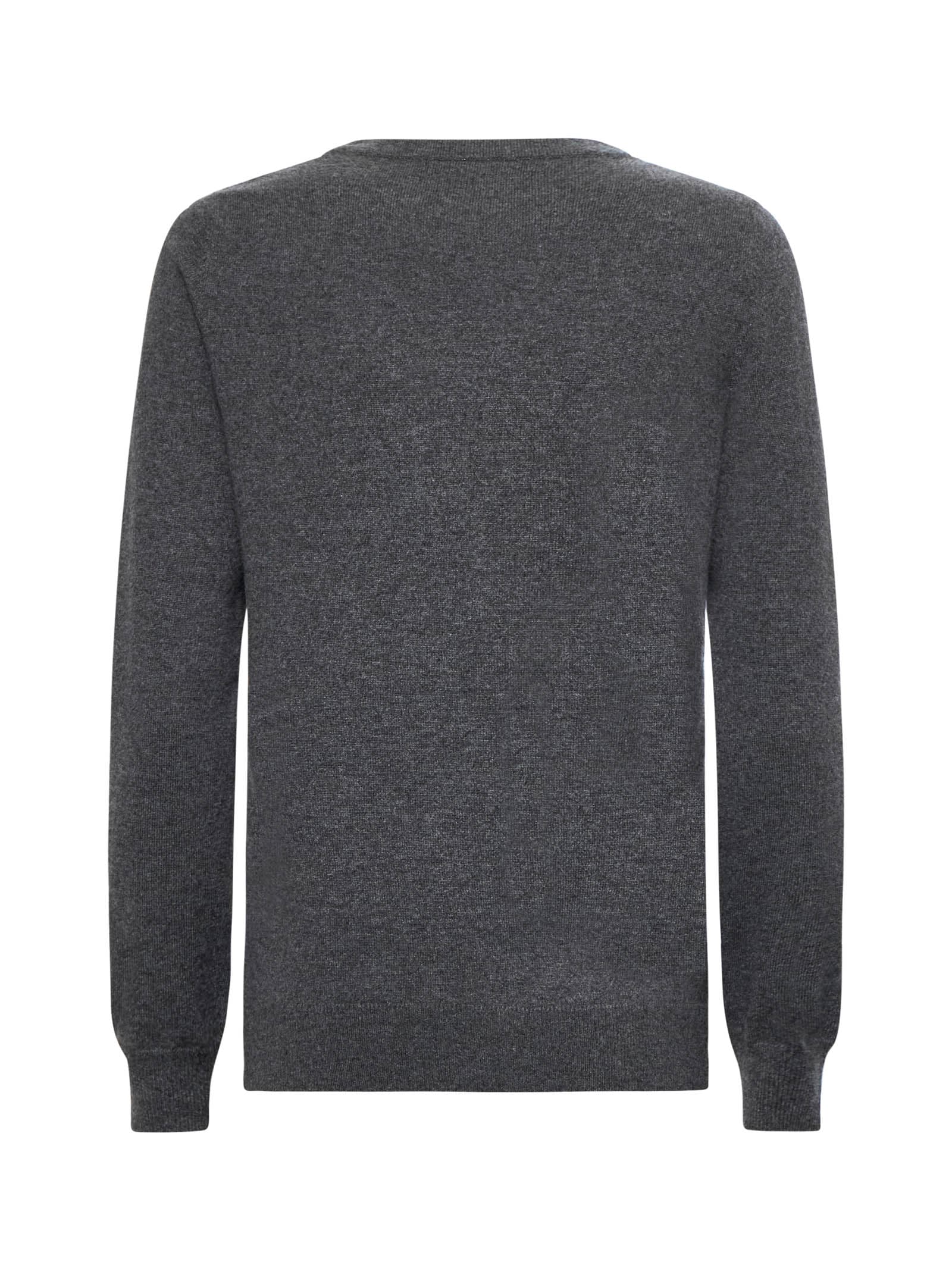 Shop Brunello Cucinelli Crewneck Knitted Jumper In Piombo