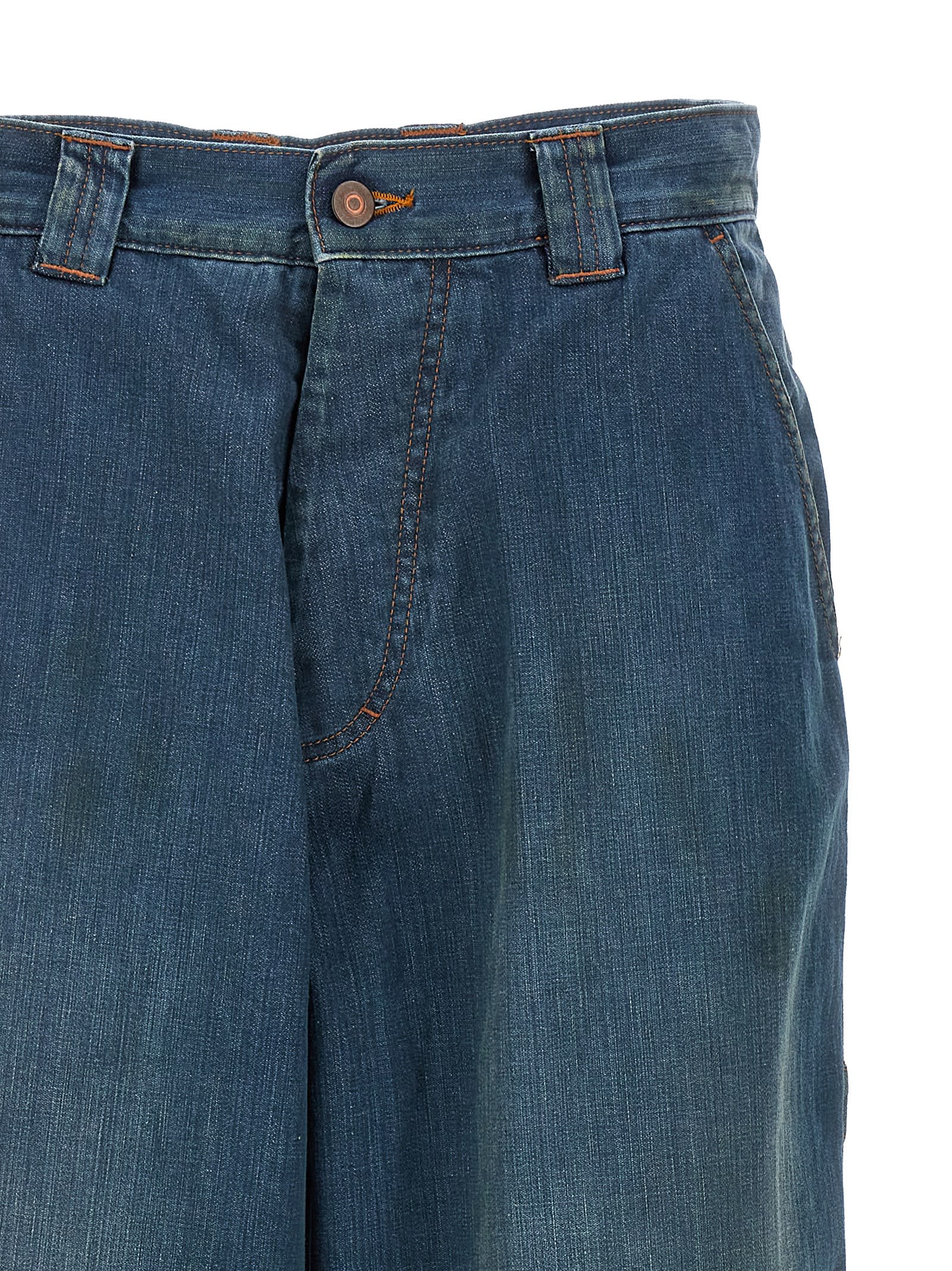 Shop Maison Margiela Americana Wash Jeans In Blu