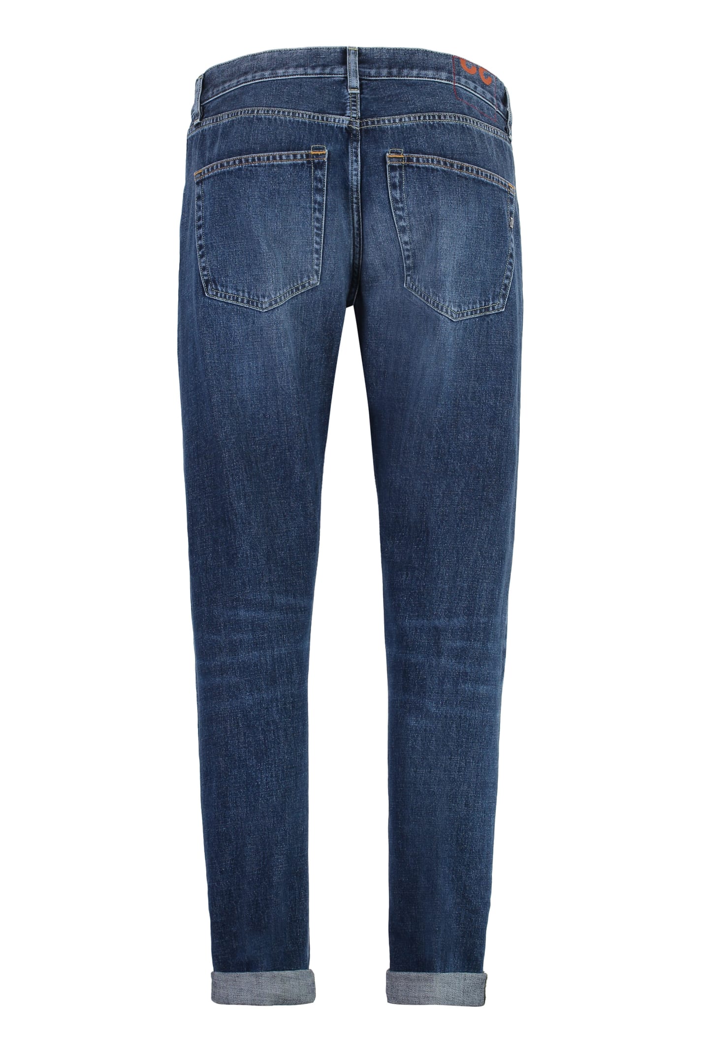 Shop Dondup Icon Stretch Cotton Jeans In Denim