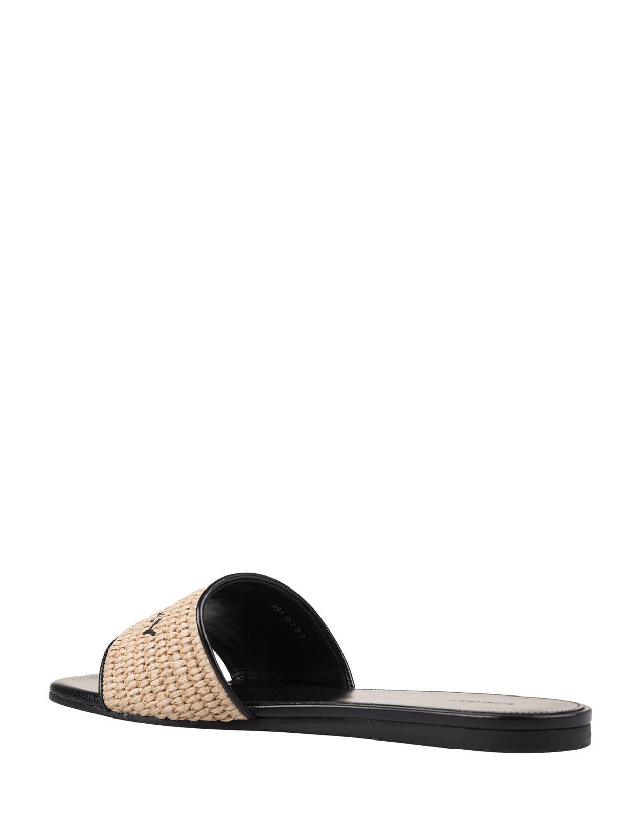 Shop Givenchy 4g Flat Sandals In Natural Raffia In Brown