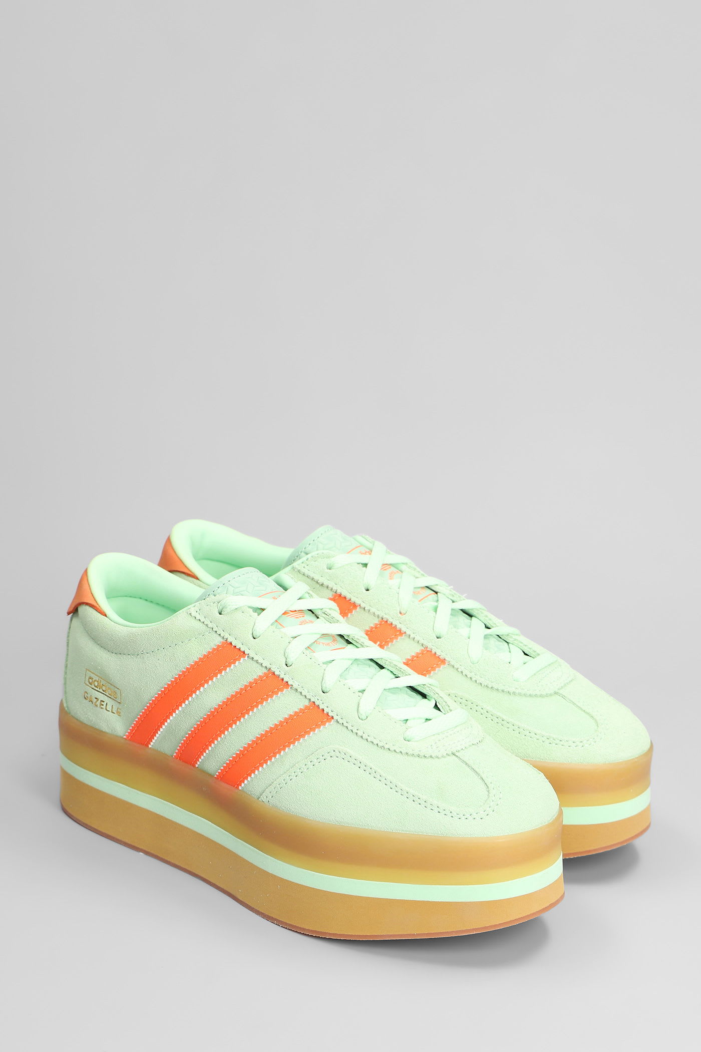 Adidas Originals Womens Adidas Gazelle Stack Suede Low-top Trainers In Multi