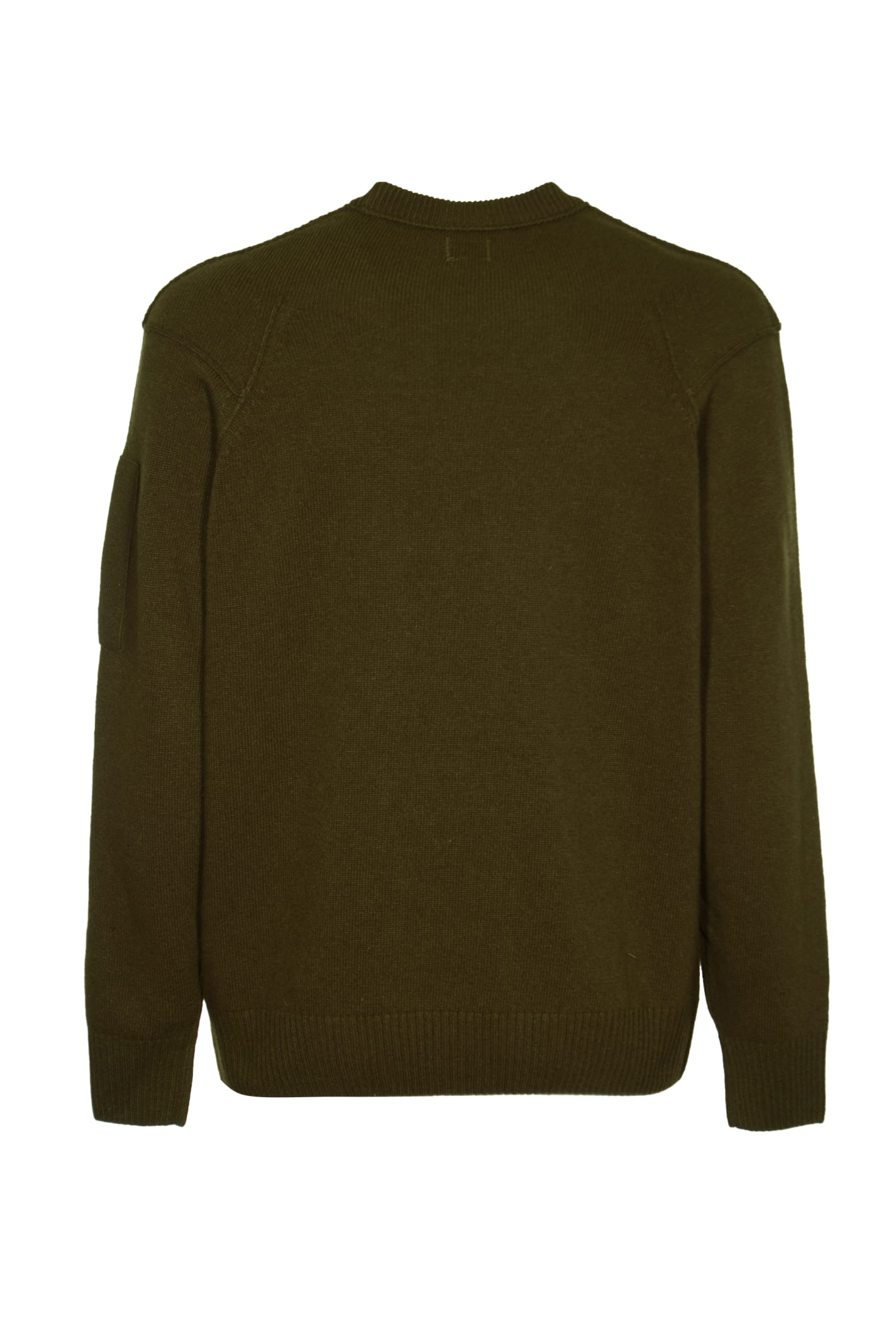 Shop C.p. Company Pocket Sleeve Sweater In Ivy Green