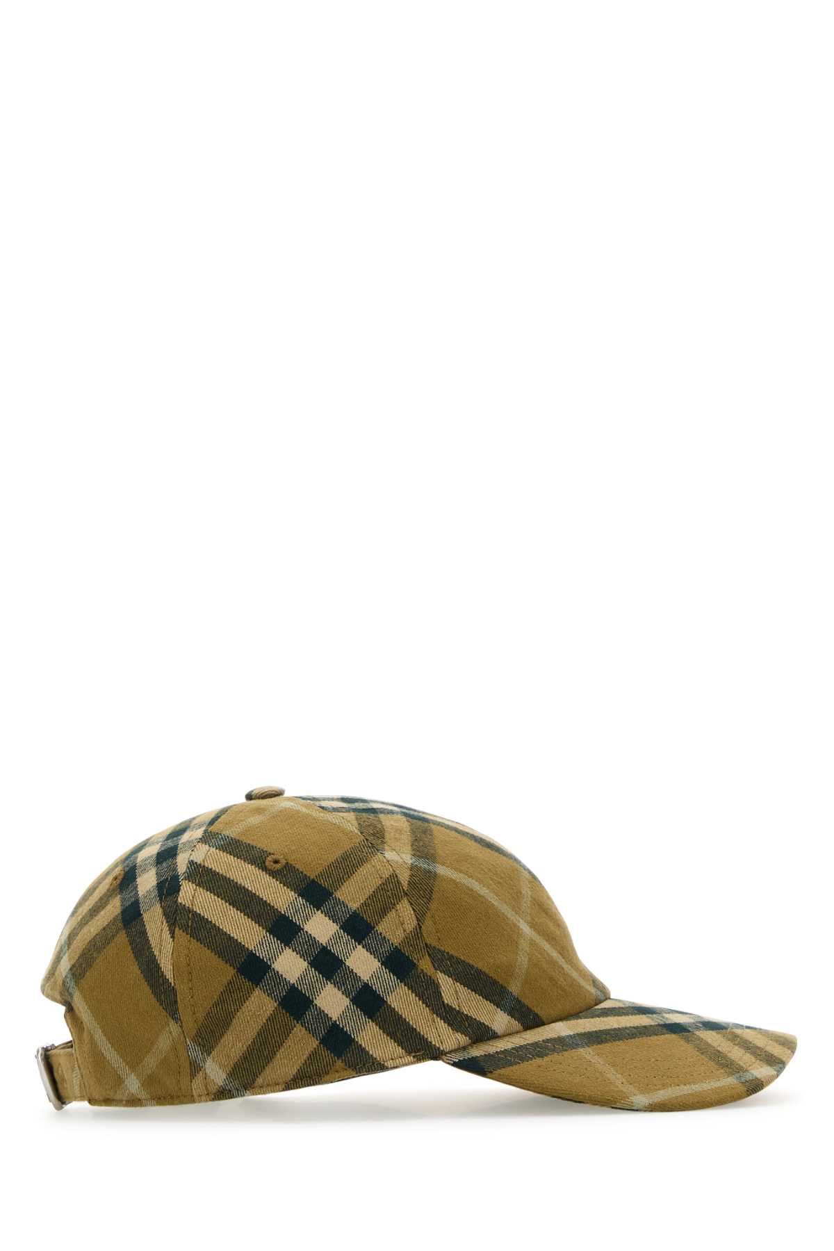 Shop Burberry Embroidered Cotton Baseball Cap In Campipcheck