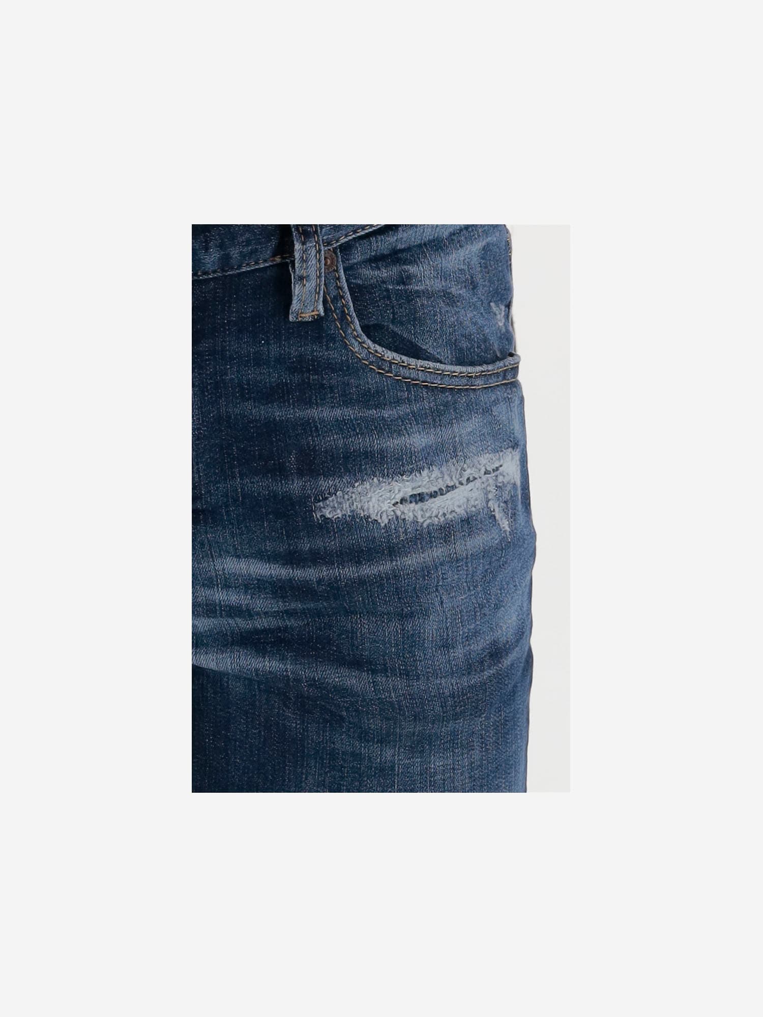 Dsquared2 Stretch Cotton Skater Jeans In Blue