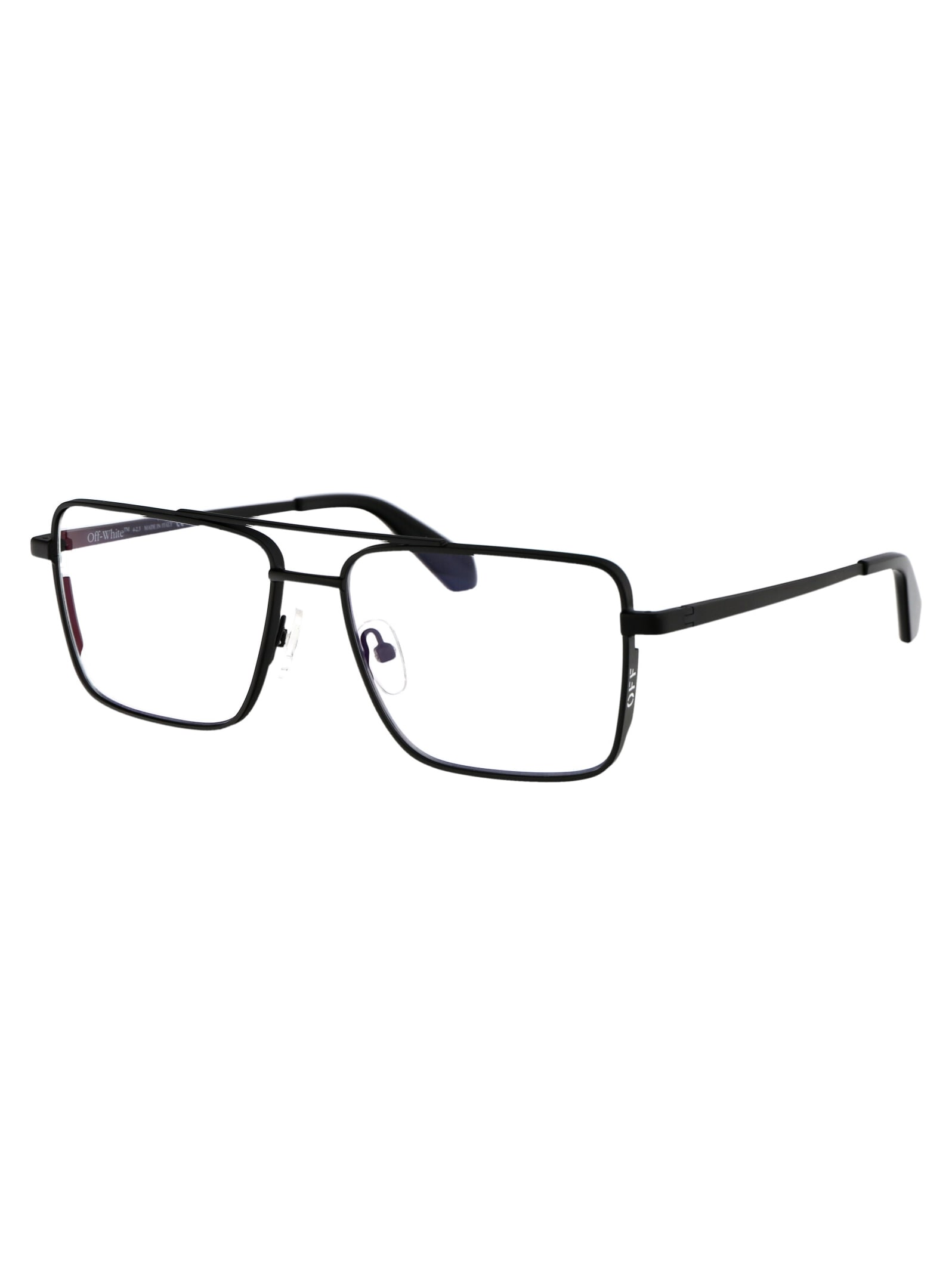Shop Off-white Optical Style 66 Glasses In 1000 Black