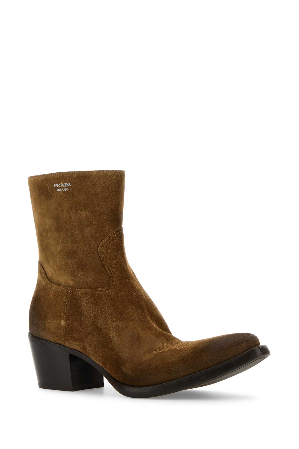 Prada Camel Suede Boots