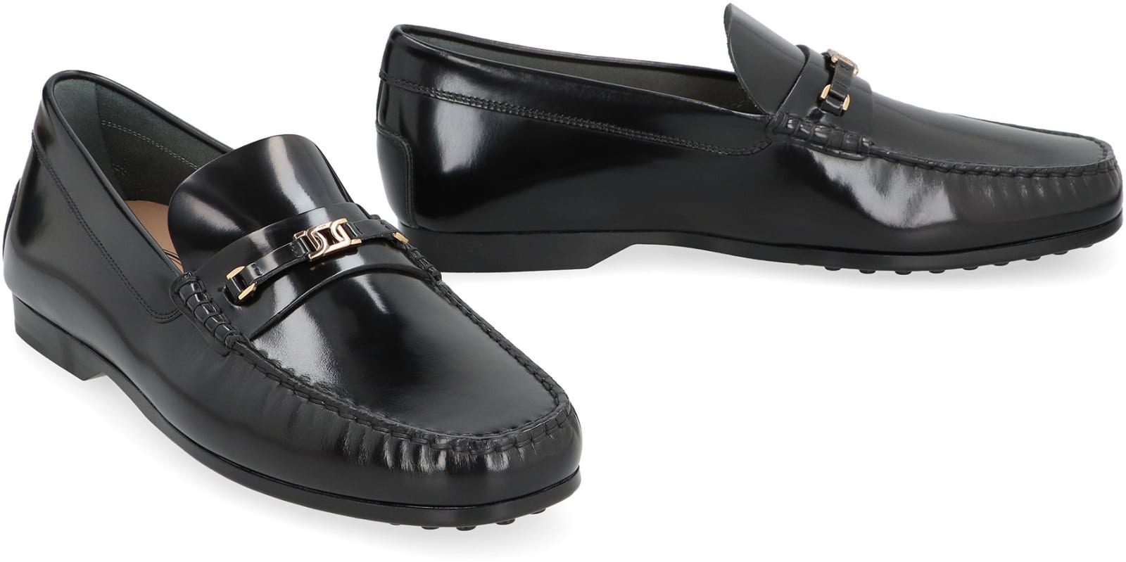 Shop Tod's Kate Orel Patent Leather Loafer In Black