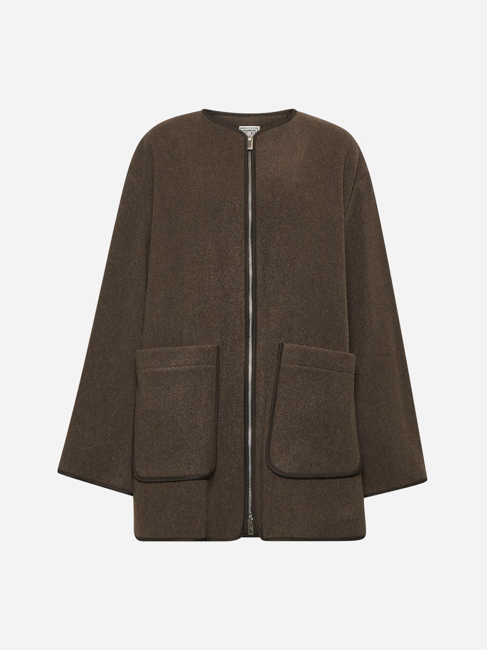 Totême Brown Felt Jacket