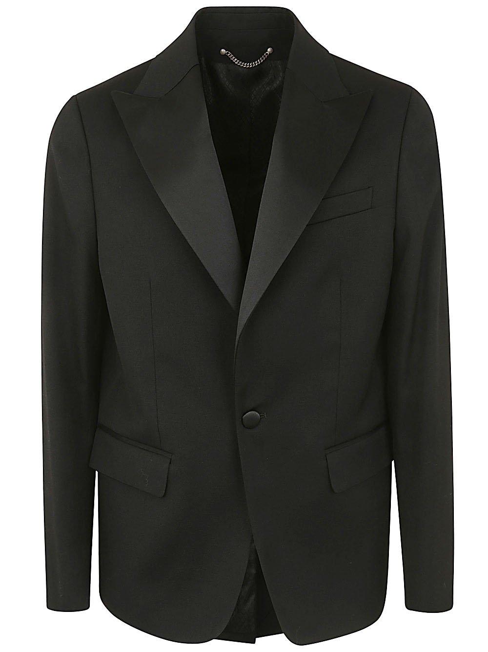 Shop Golden Goose Single Breasted Tailored Blazer In Black