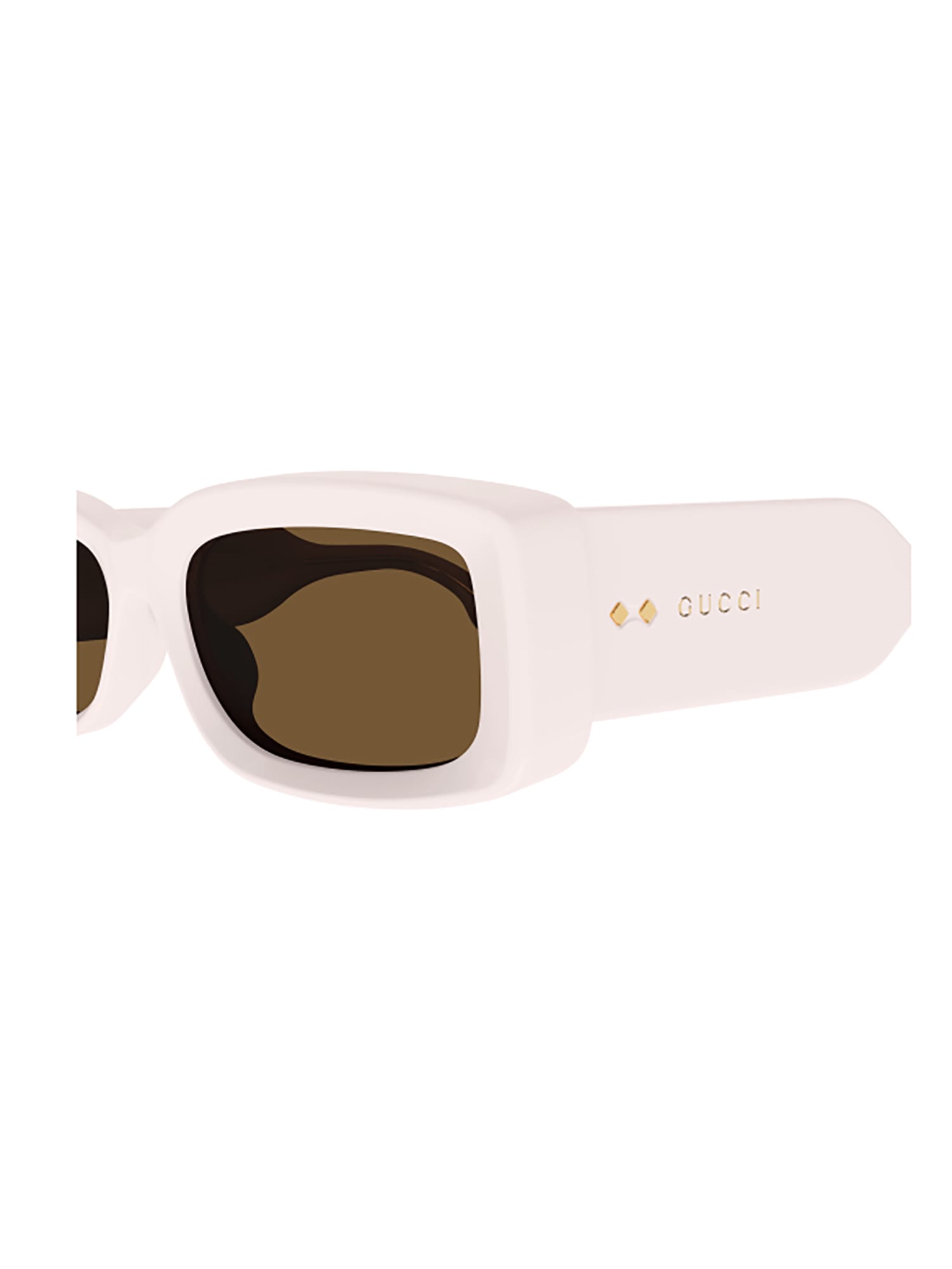Shop Gucci Gg1528s Sunglasses In Ivory Ivory Brown