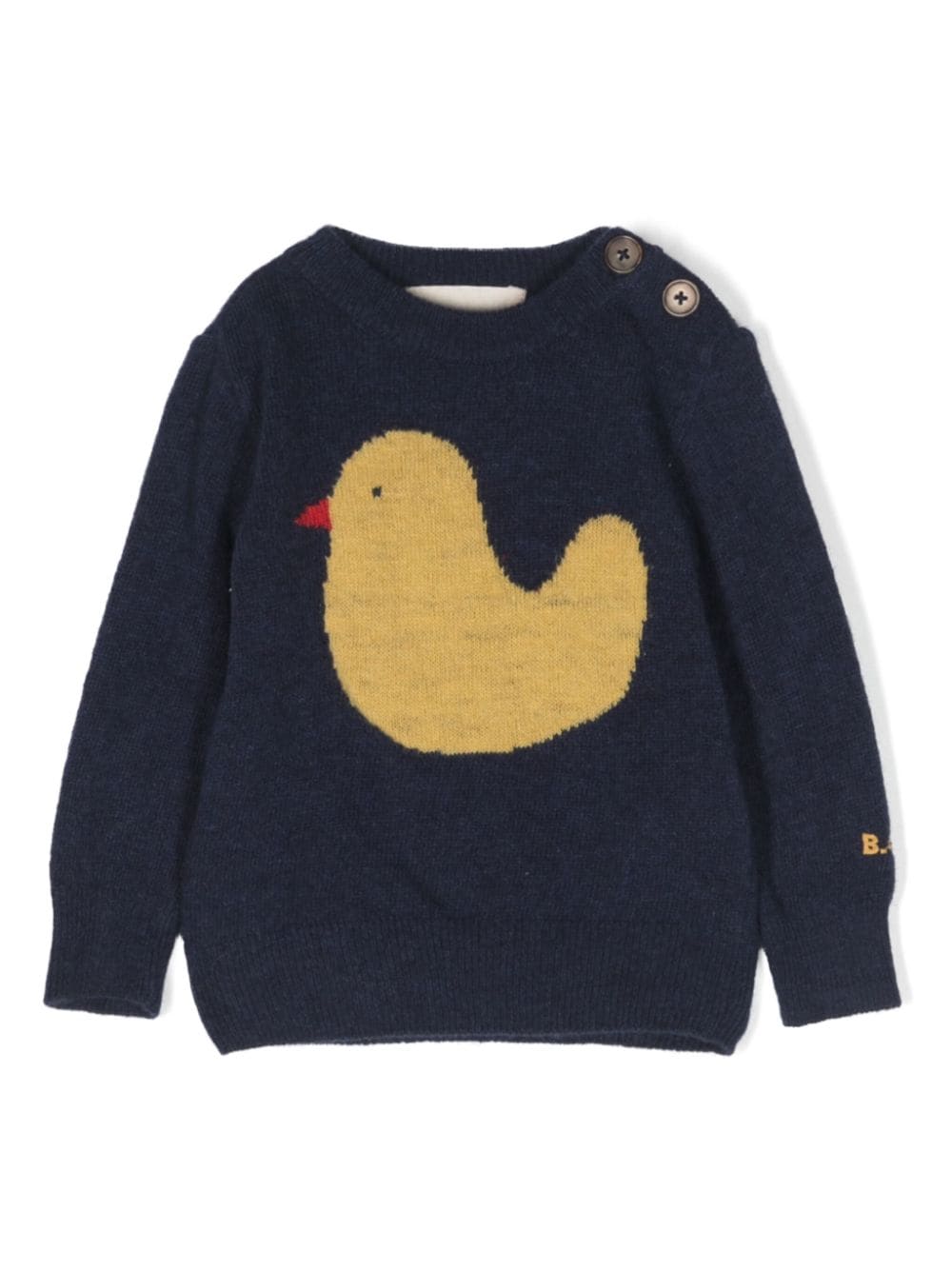 Bobo Choses Baby Rubber Duck Jumper In Midnight Blue