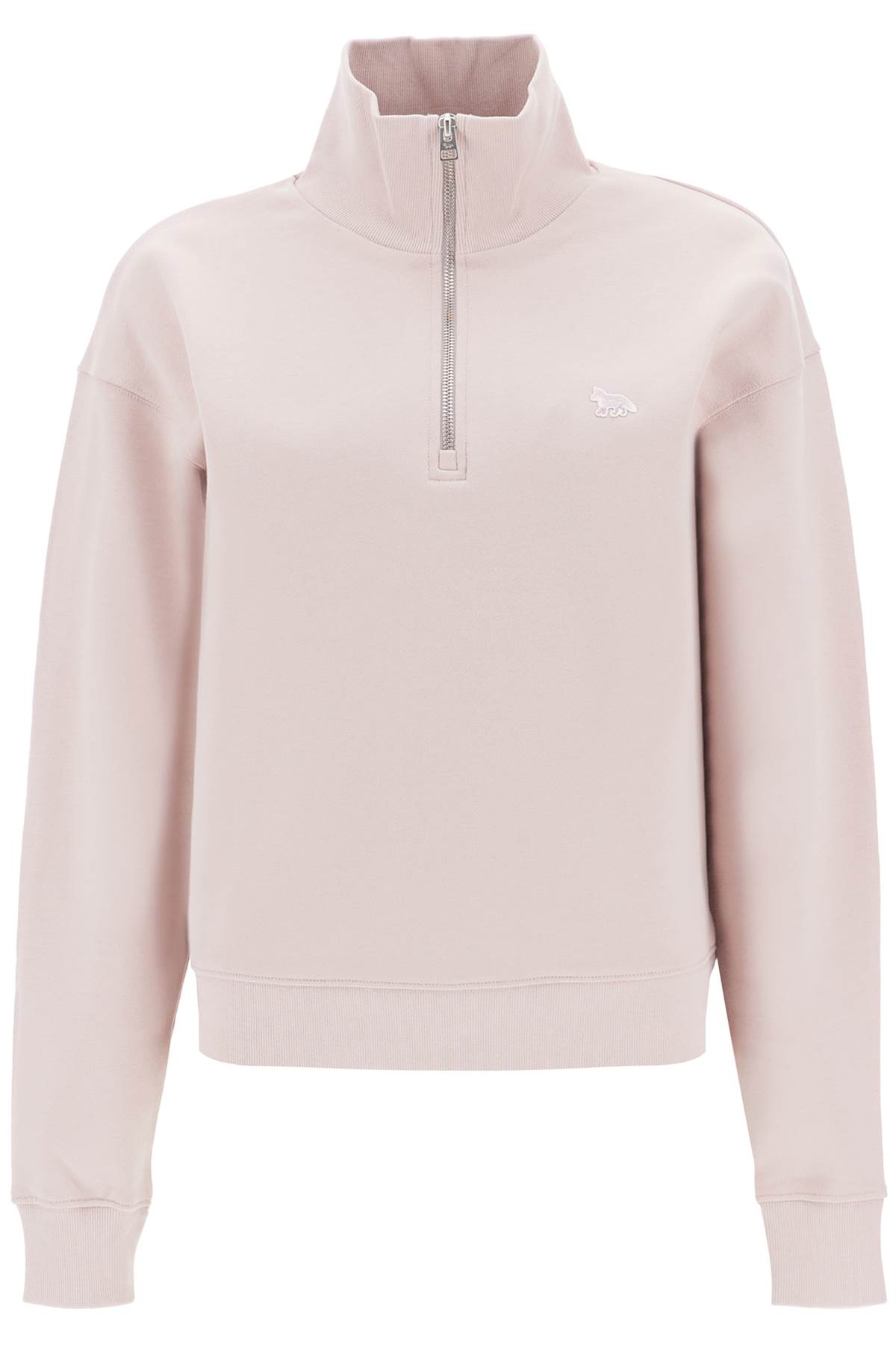 Shop Maison Kitsuné High-neck Baby Fox Sweatshirt In Snapdragon (pink)