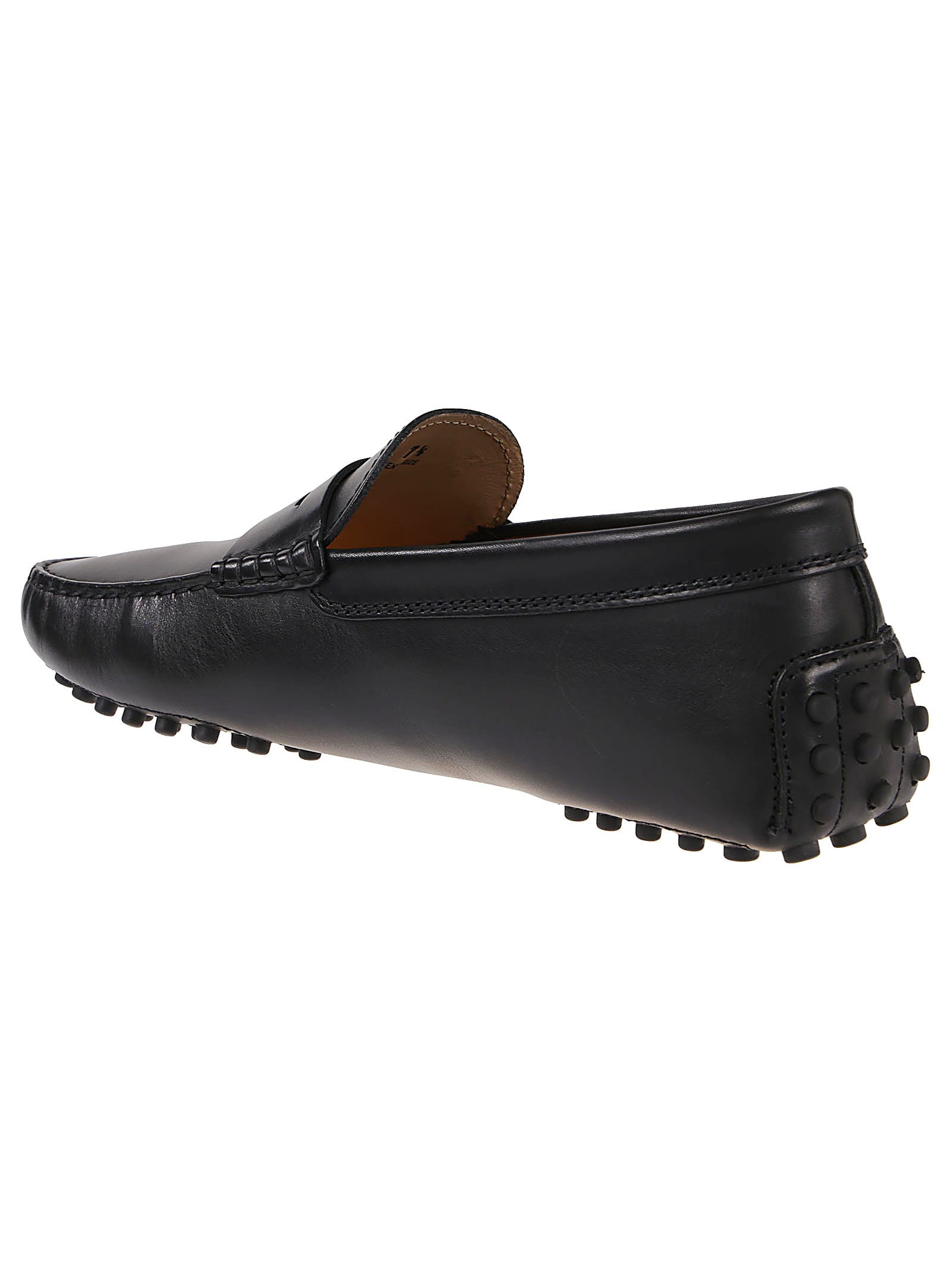 Shop Tod's 64c New Gommino Loafers In Nero