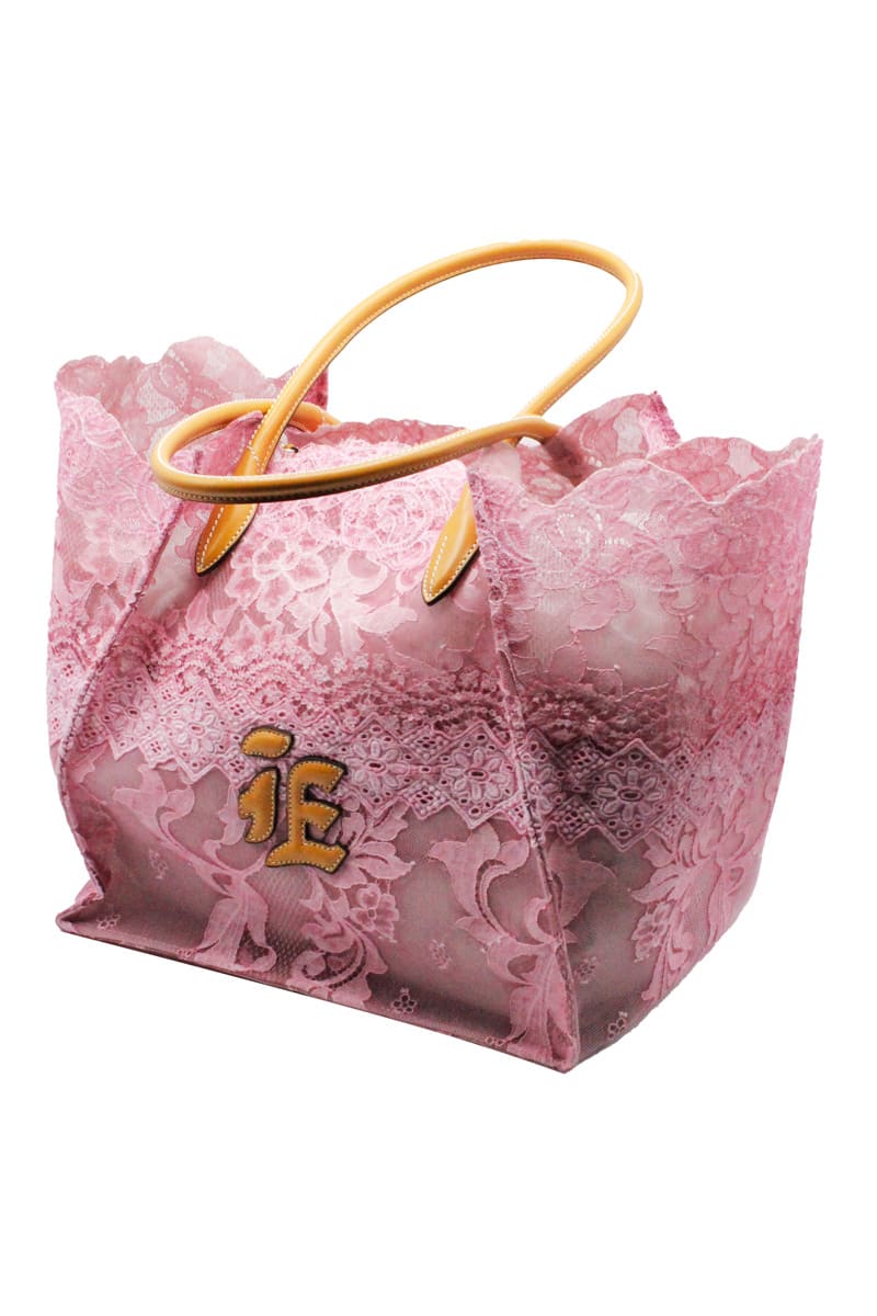 Ermanno Scervino Shopping Bag In Lace