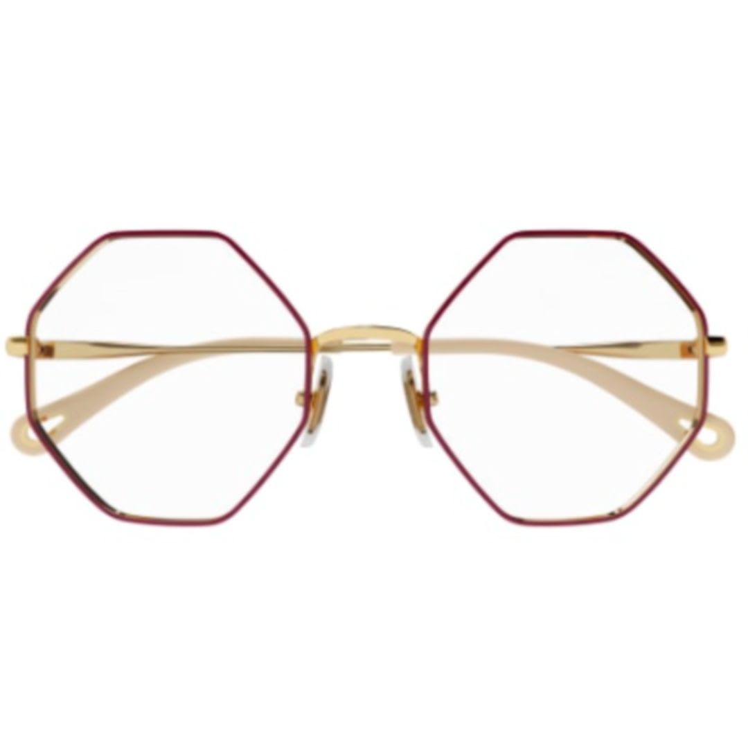 Chloé Ch0022o012 Burgundy Gold Transpa In Gold