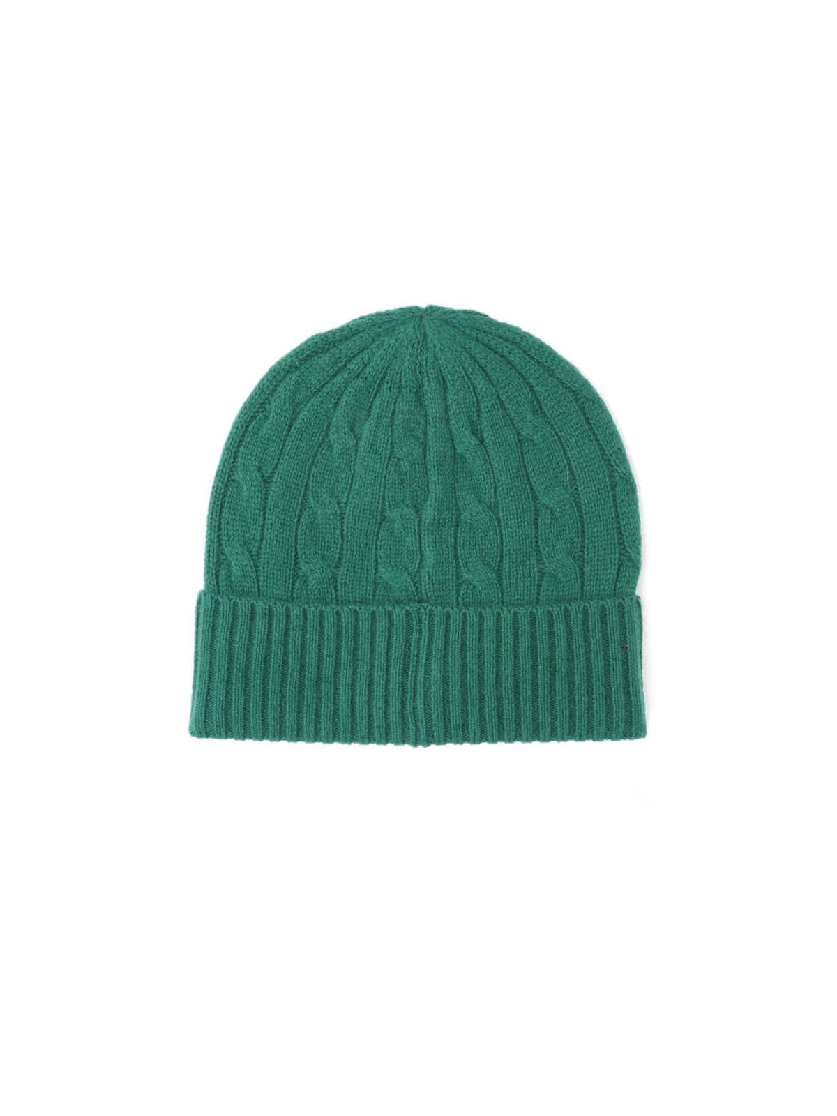 Ralph Lauren Logo Beanie In Green
