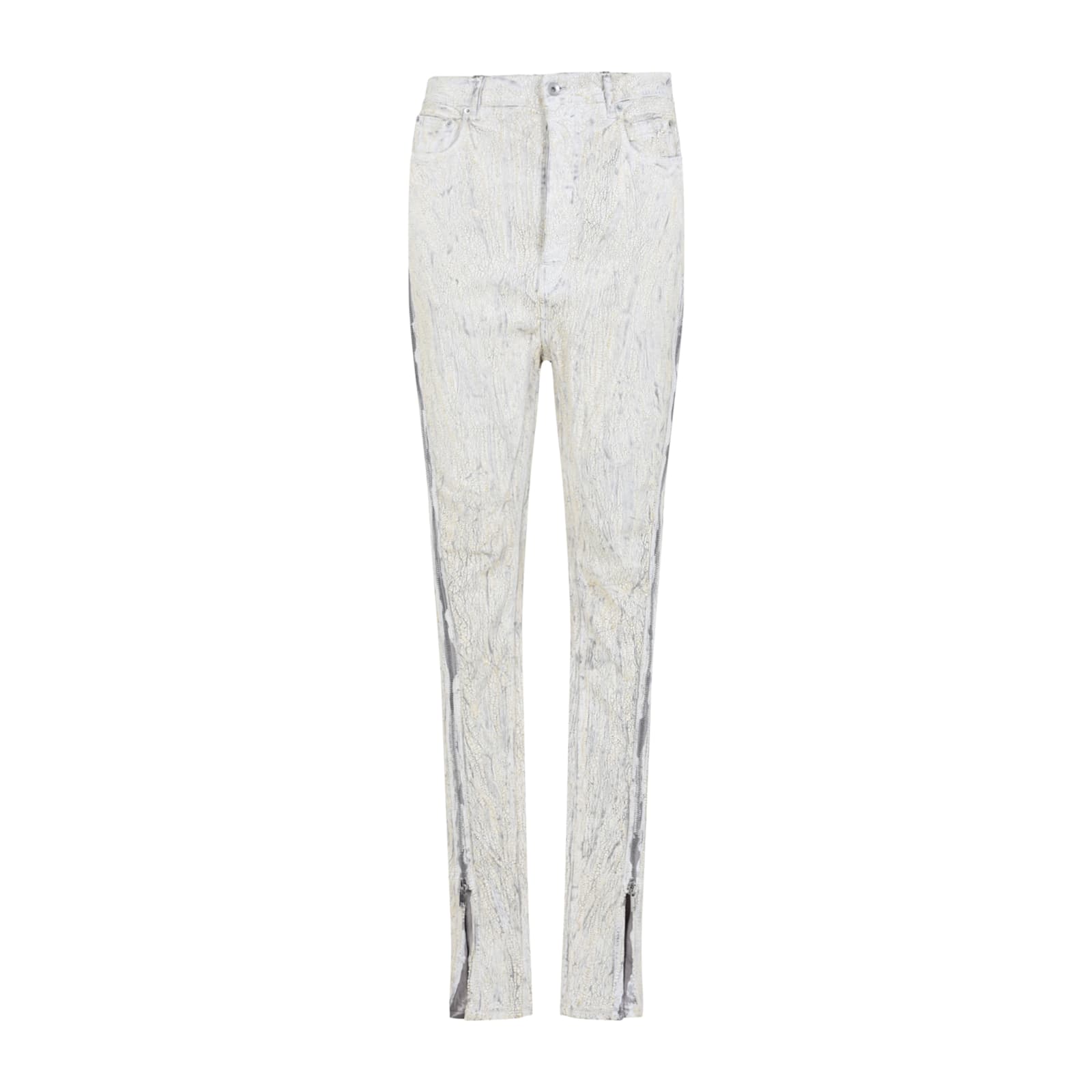 Rick Owens Bolan Banana Jeans In Milk
