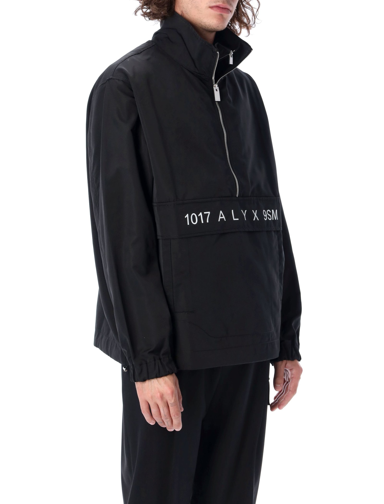 Alyx Logo-print Nylon And Cotton-blend Track Jacket In Black