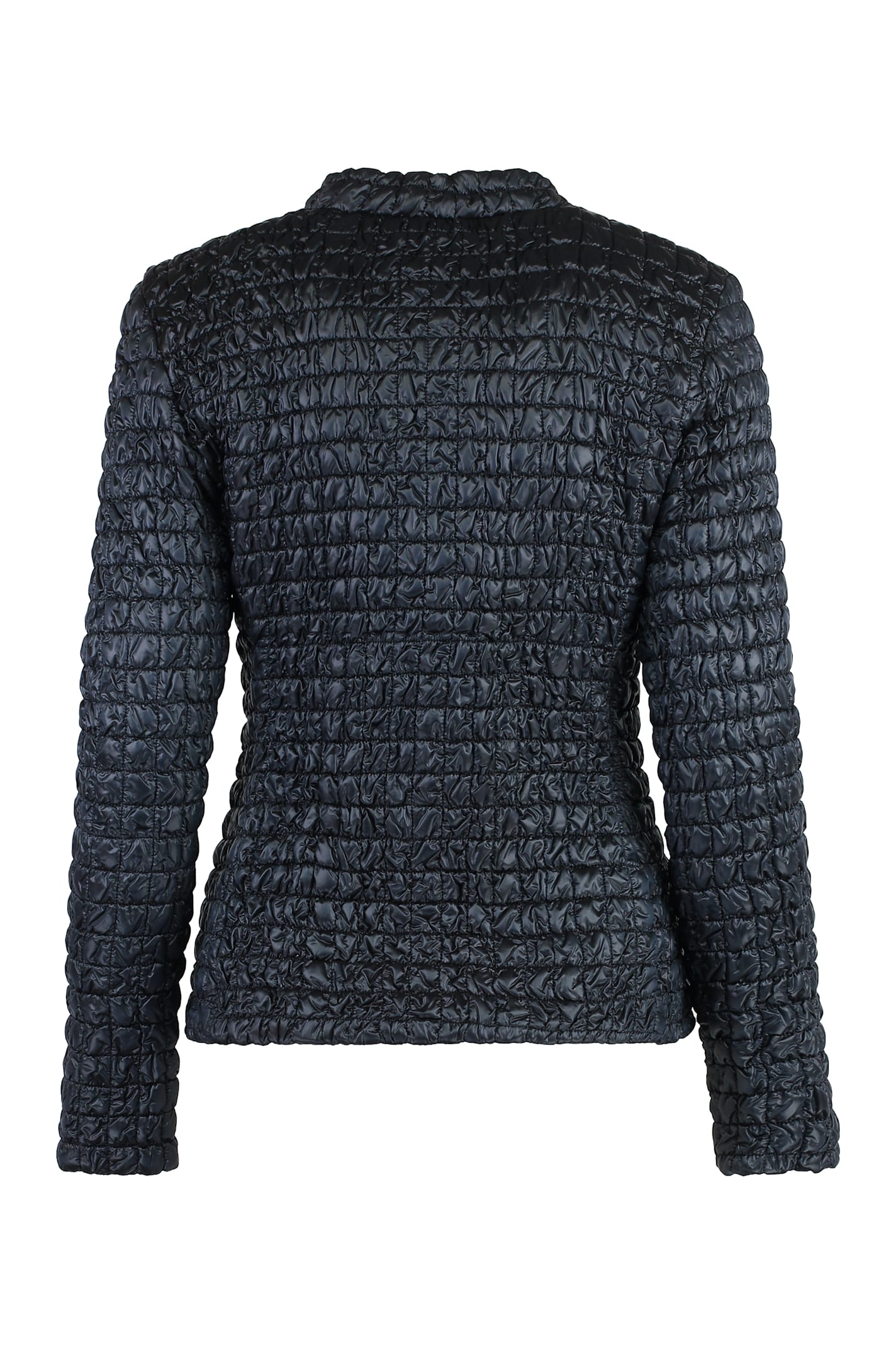 Moorer Woman Puffer Midnight Blue Size 10 Polyamide In Black