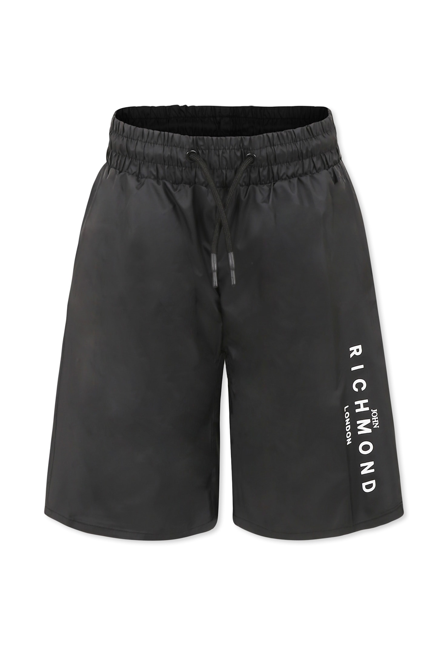 Richmond Black Swim Shorts For Boy With Logo In Black