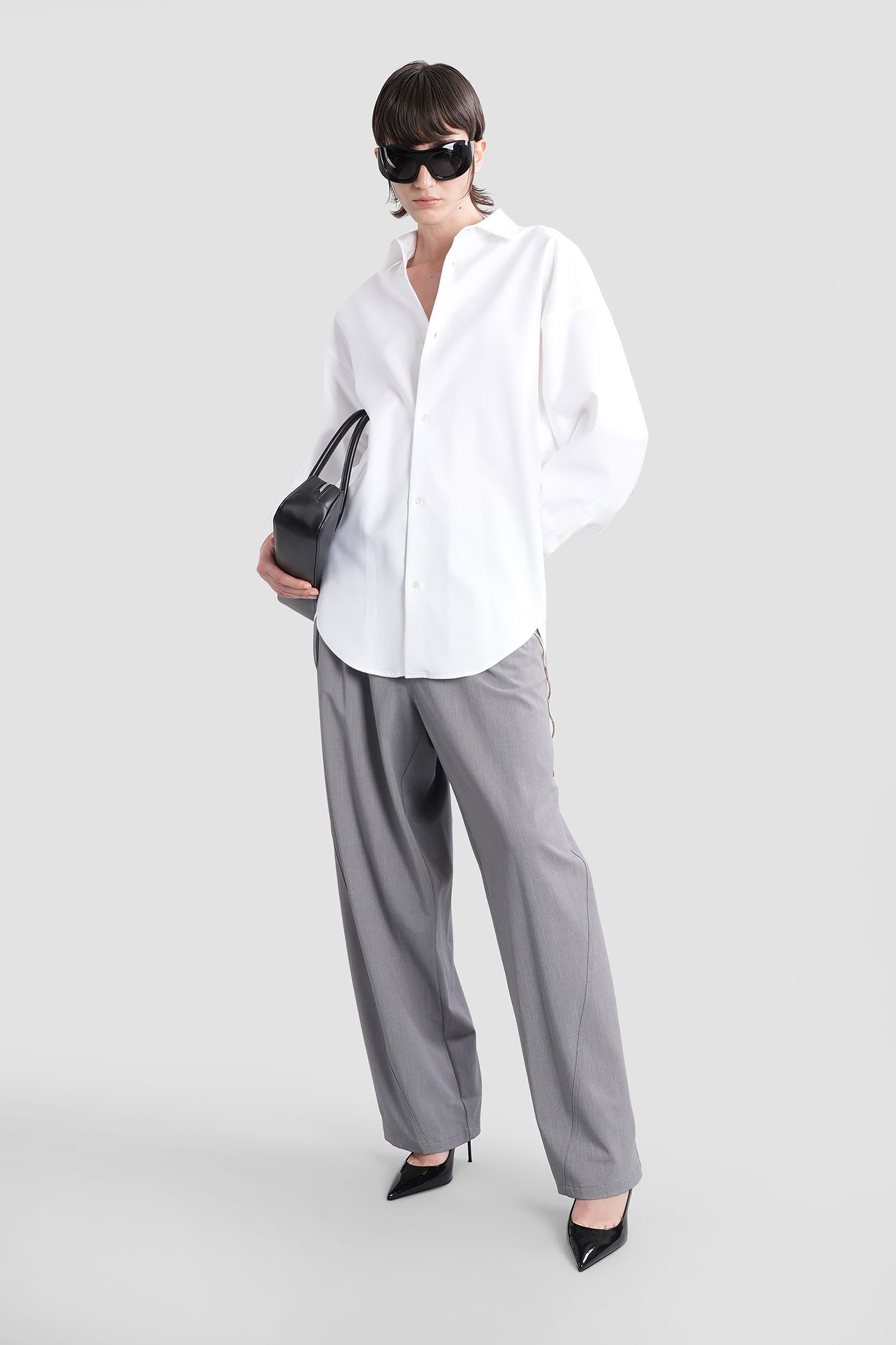 Darkpark Carla Shirt In White Cotton In White