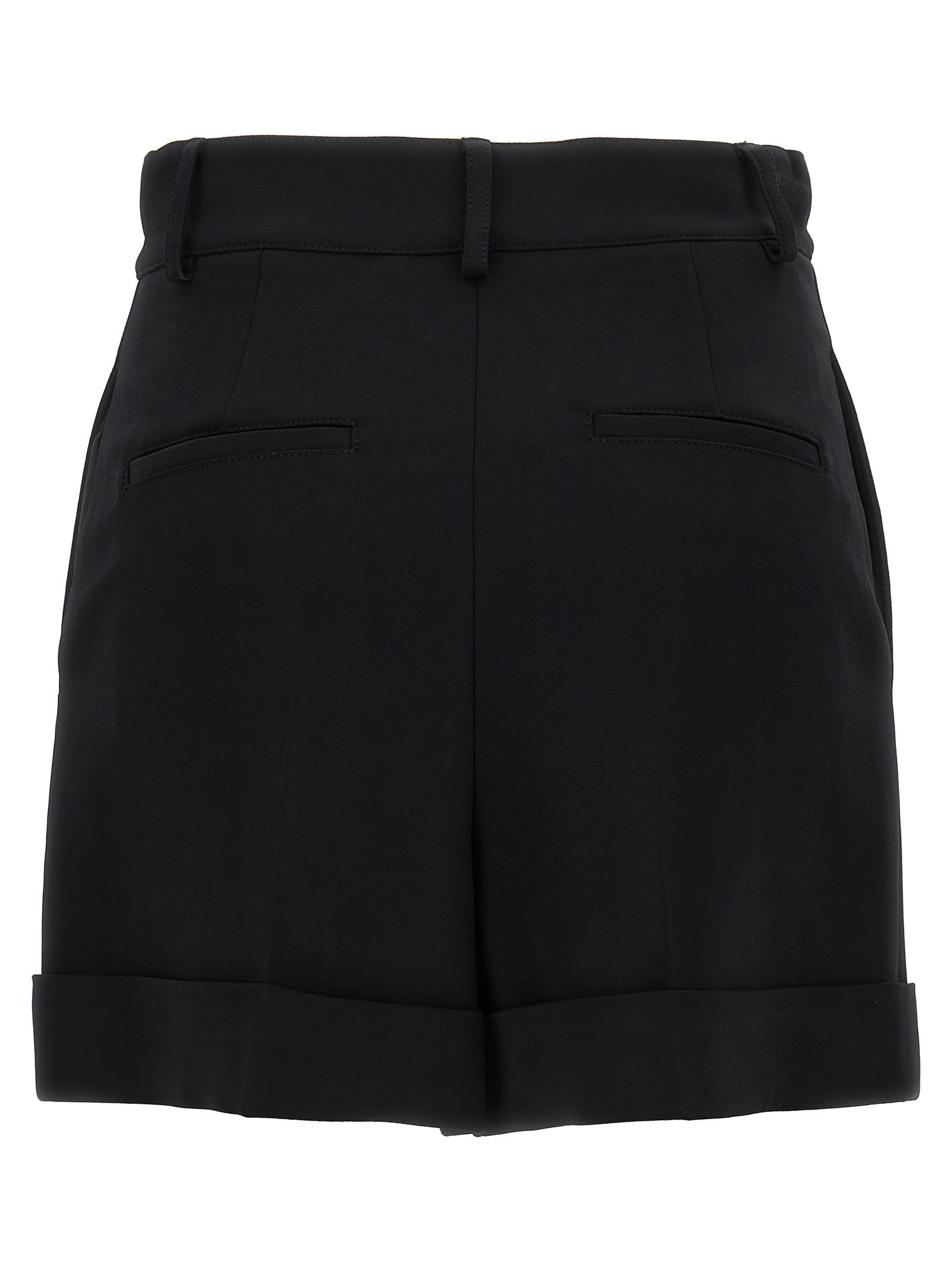Shop Moschino Cuore Shorts In Black