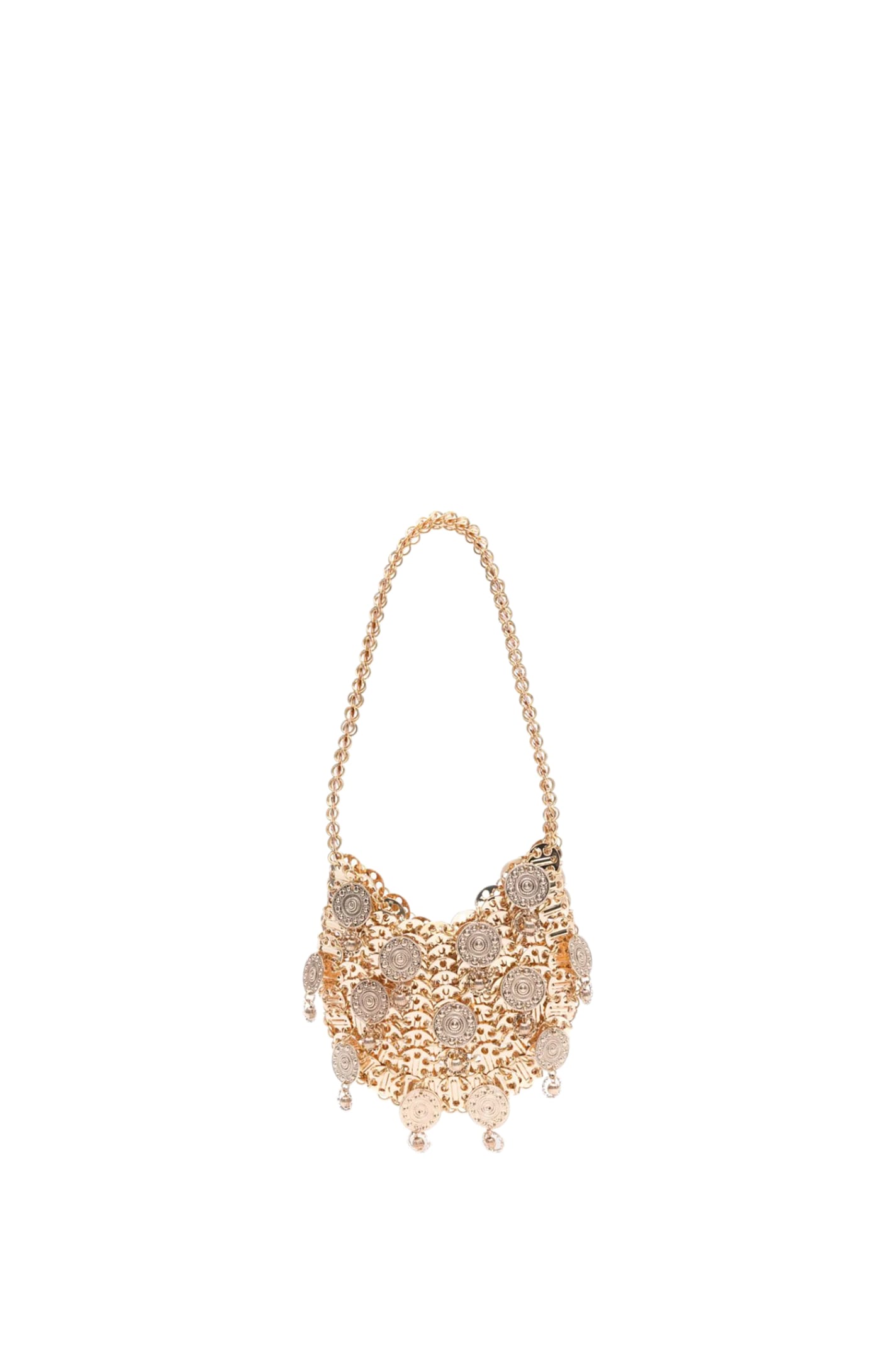 Shop Rabanne Handbag In Golden