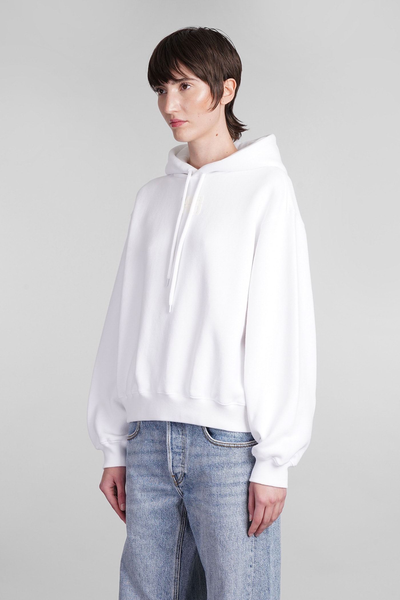 Shop Alexander Wang Sweatshirt In White Cotton