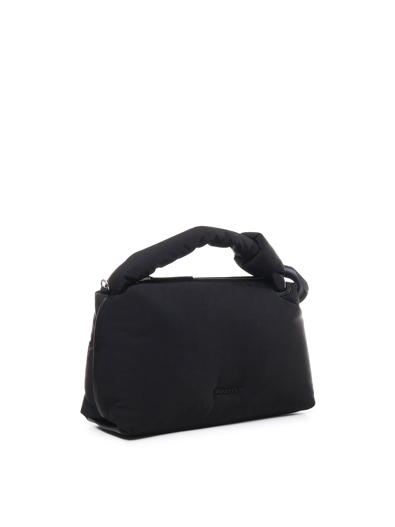 Jw Anderson Puffy Corner Bag In Nylon In Black