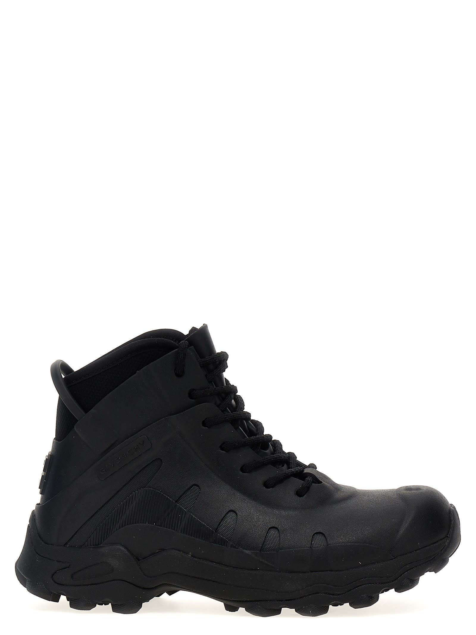 Shop Givenchy Rubber Ankle Boots In Black